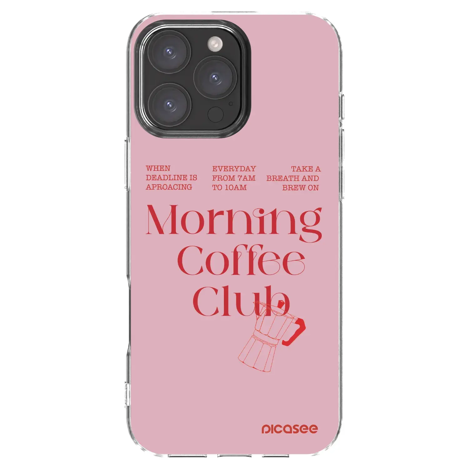 Silikonový průhledný obal pro Apple iPhone 16 Pro Max - Morning