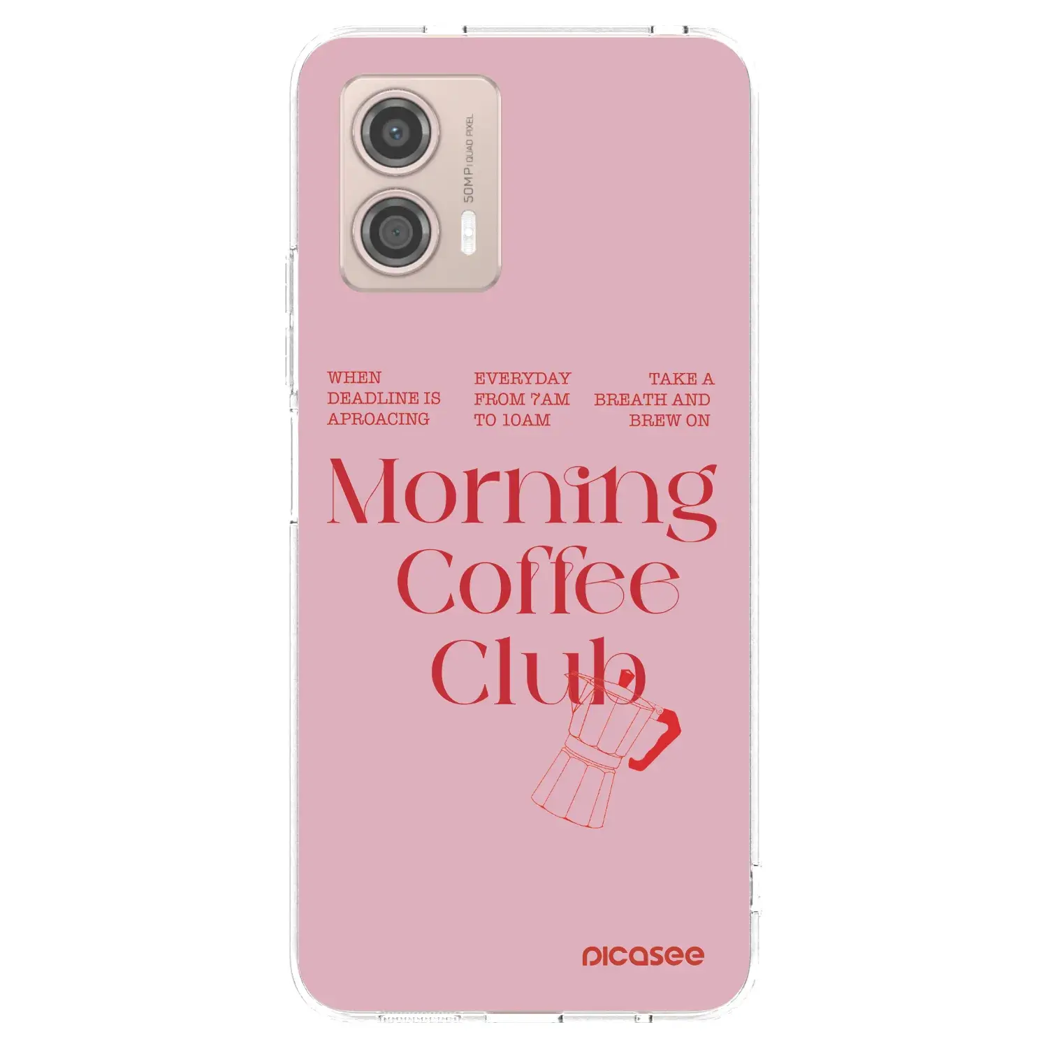 Silikonový průhledný obal pro Motorola Moto G53 5G - Morning