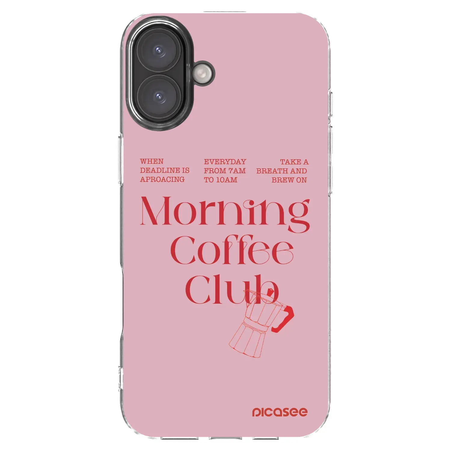 Silikonový průhledný obal pro Apple iPhone 16 Plus - Morning
