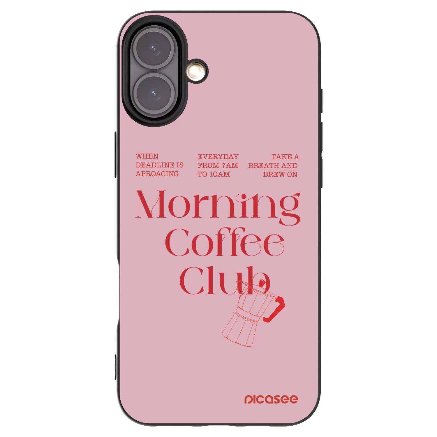 Silikonový černý obal pro Apple iPhone 16 Plus - Morning