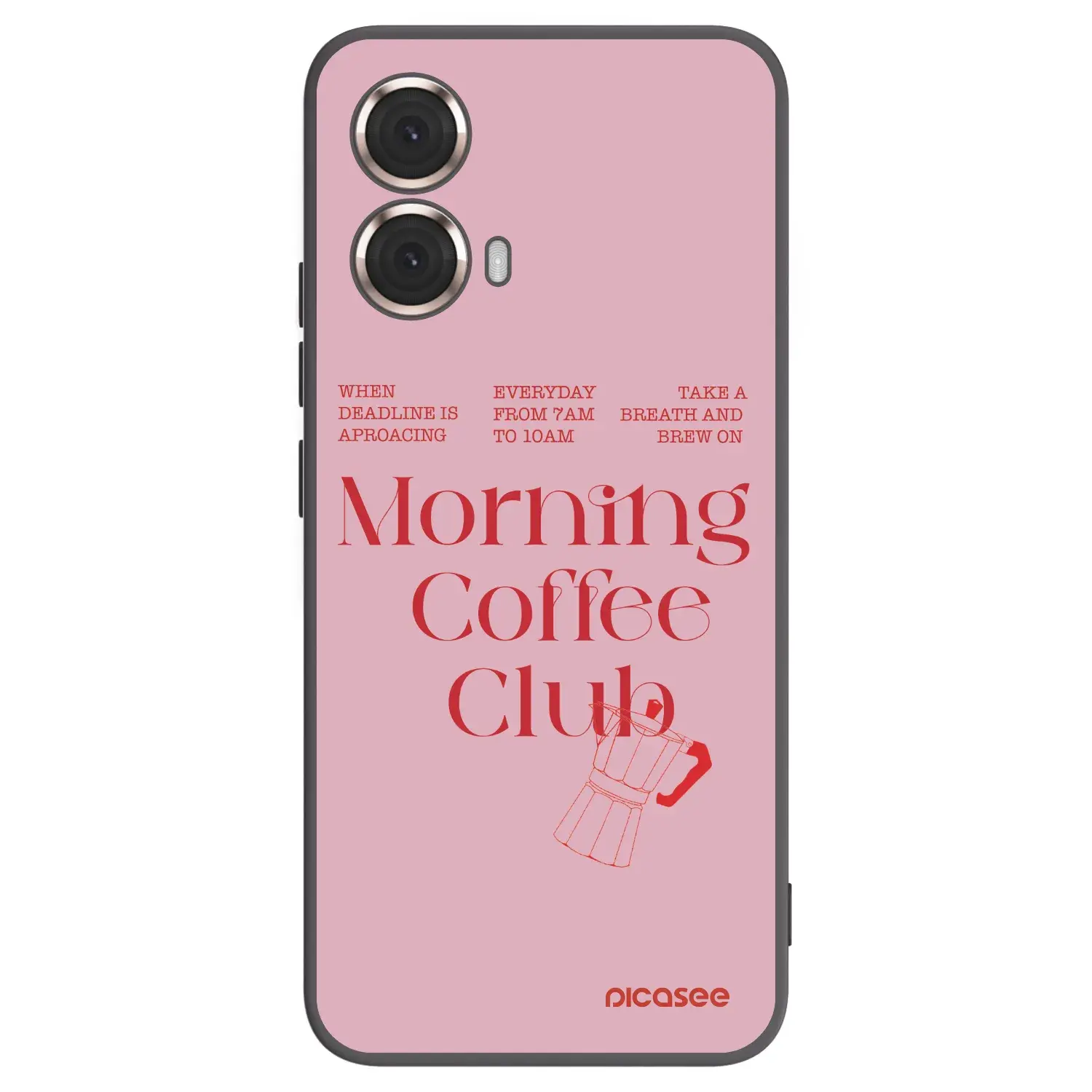Silikonový černý obal pro Motorola Moto G85 - Morning