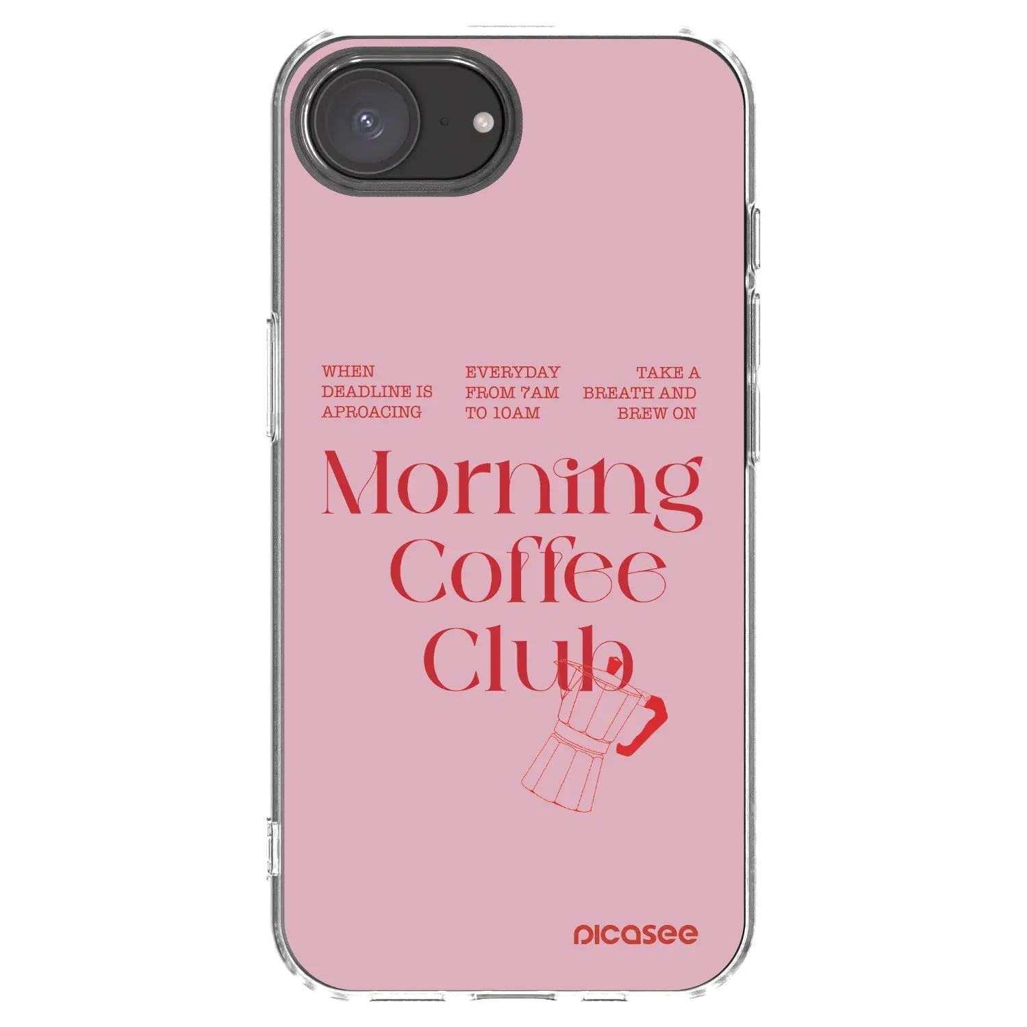 Silikonový průhledný obal pro Apple iPhone 16e - Morning