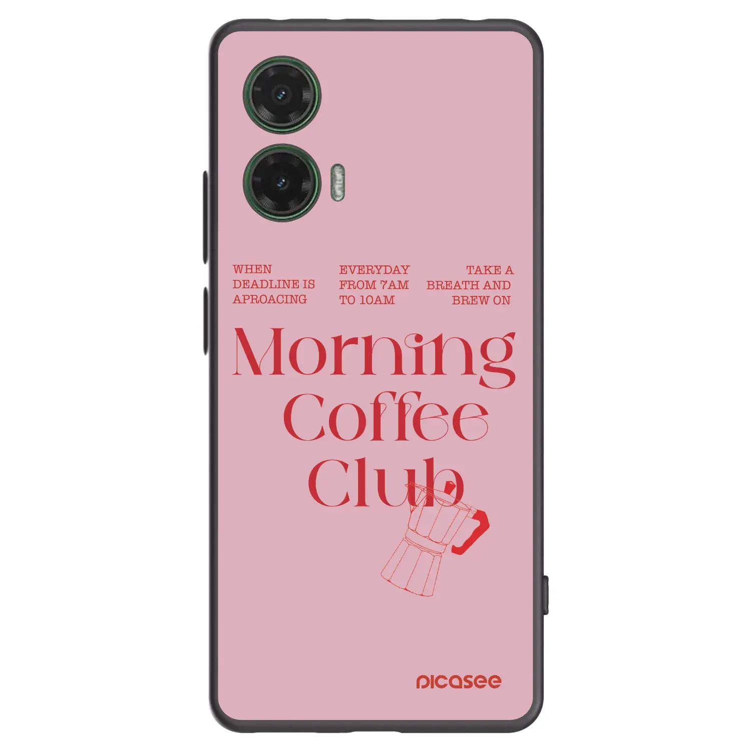 Silikonový černý obal pro Motorola Moto G35 5G - Morning