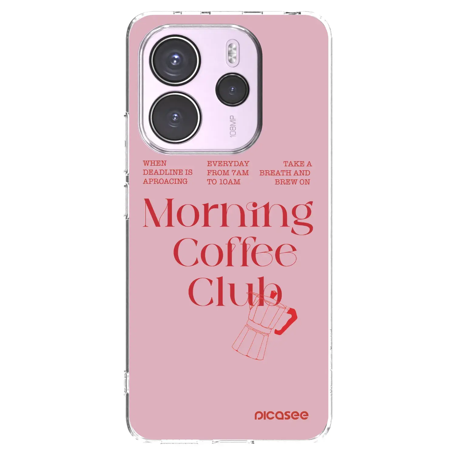 Silikonový průhledný obal pro Xiaomi Redmi Note 14 4G - Morning