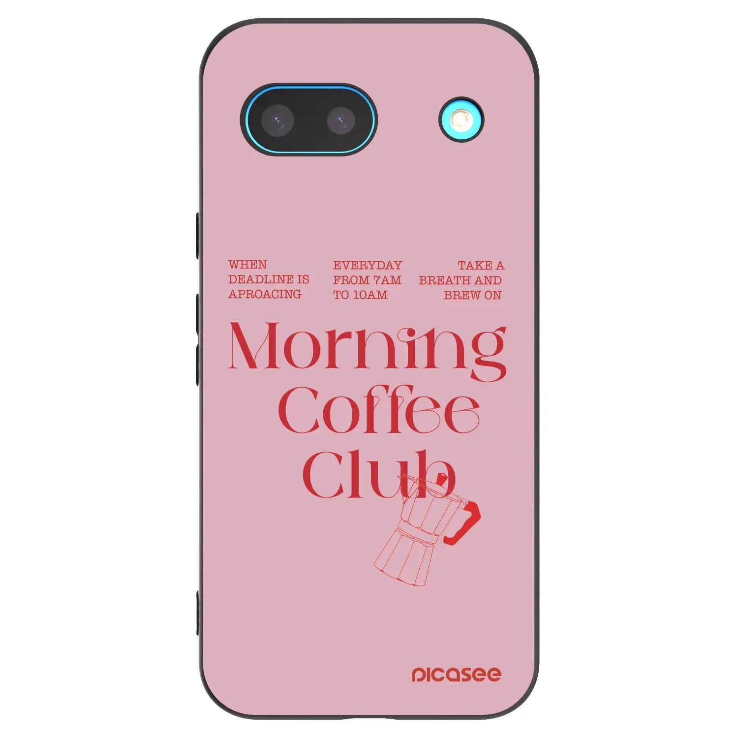 Silikonový černý obal pro Google Pixel 8a - Morning