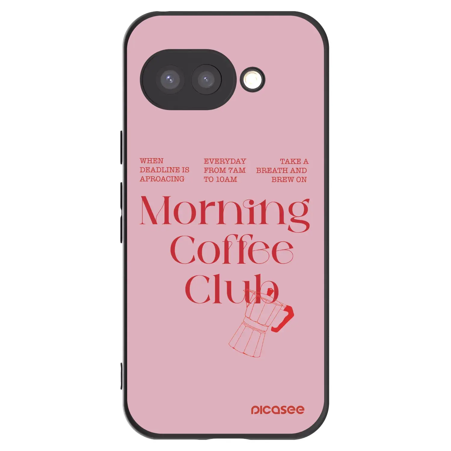 Silikonový černý obal pro Google Pixel 9a - Morning
