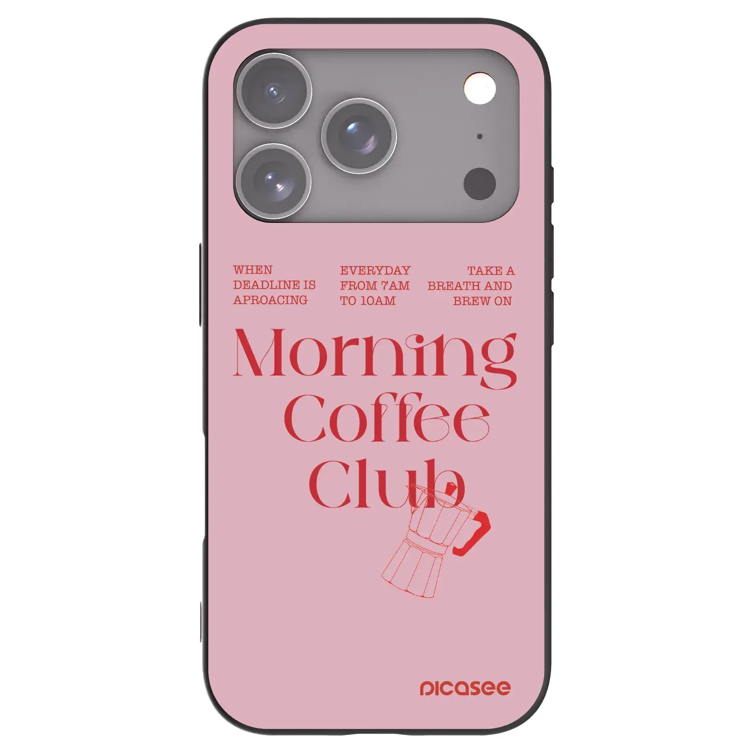 Silikonový černý obal pro Apple iPhone 17 Pro - Morning