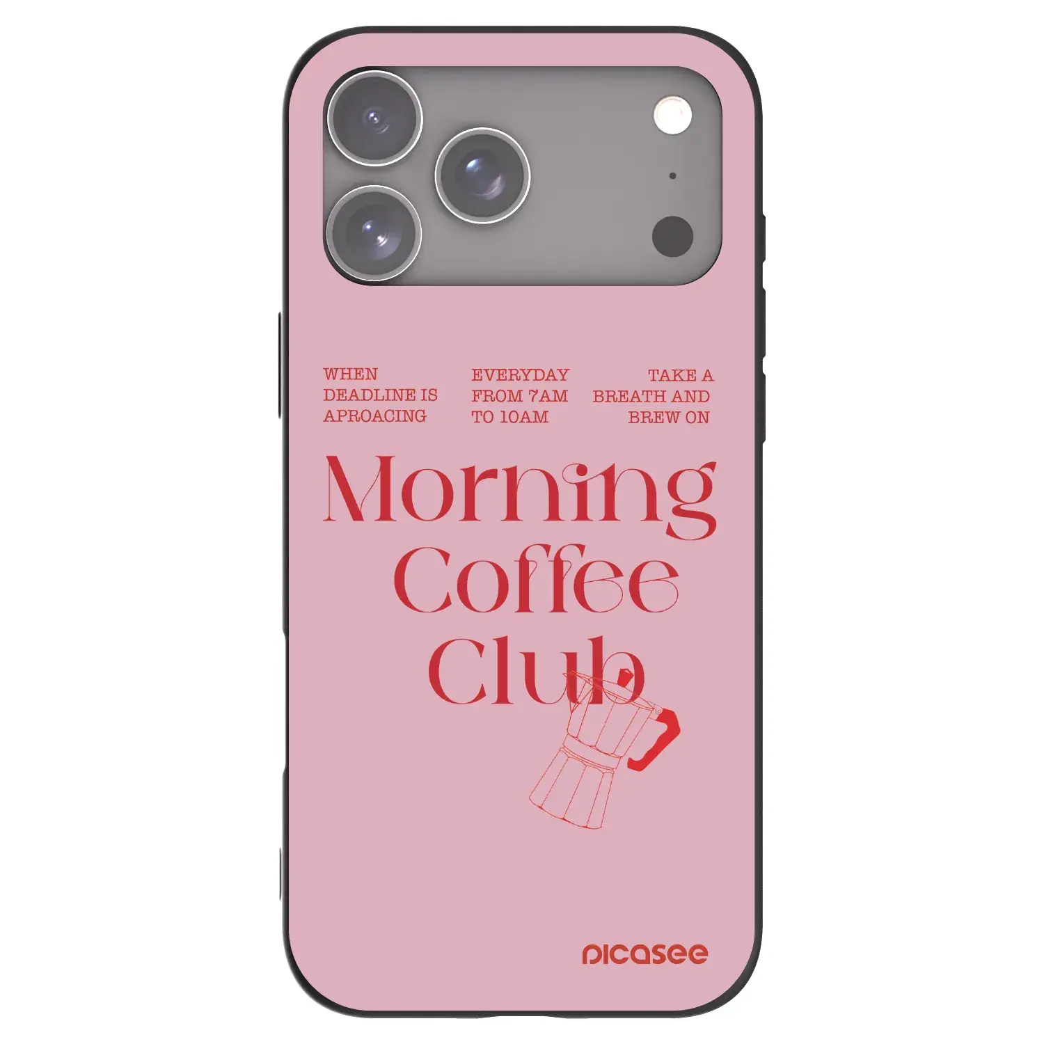 Silikonový černý obal pro Apple iPhone 17 Pro Max - Morning