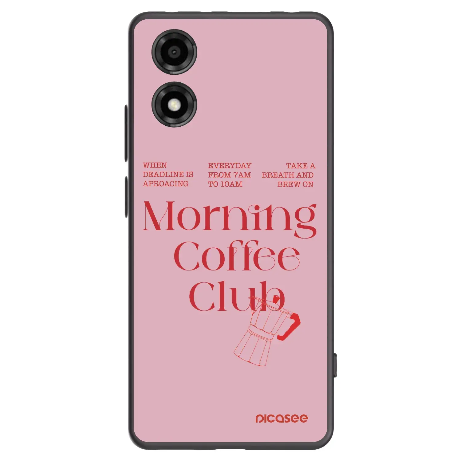 Silikonový černý obal pro Motorola Moto E14 - Morning