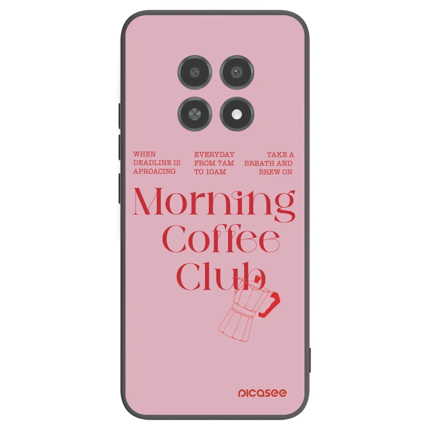 Silikonový černý obal pro Realme 12X - Morning