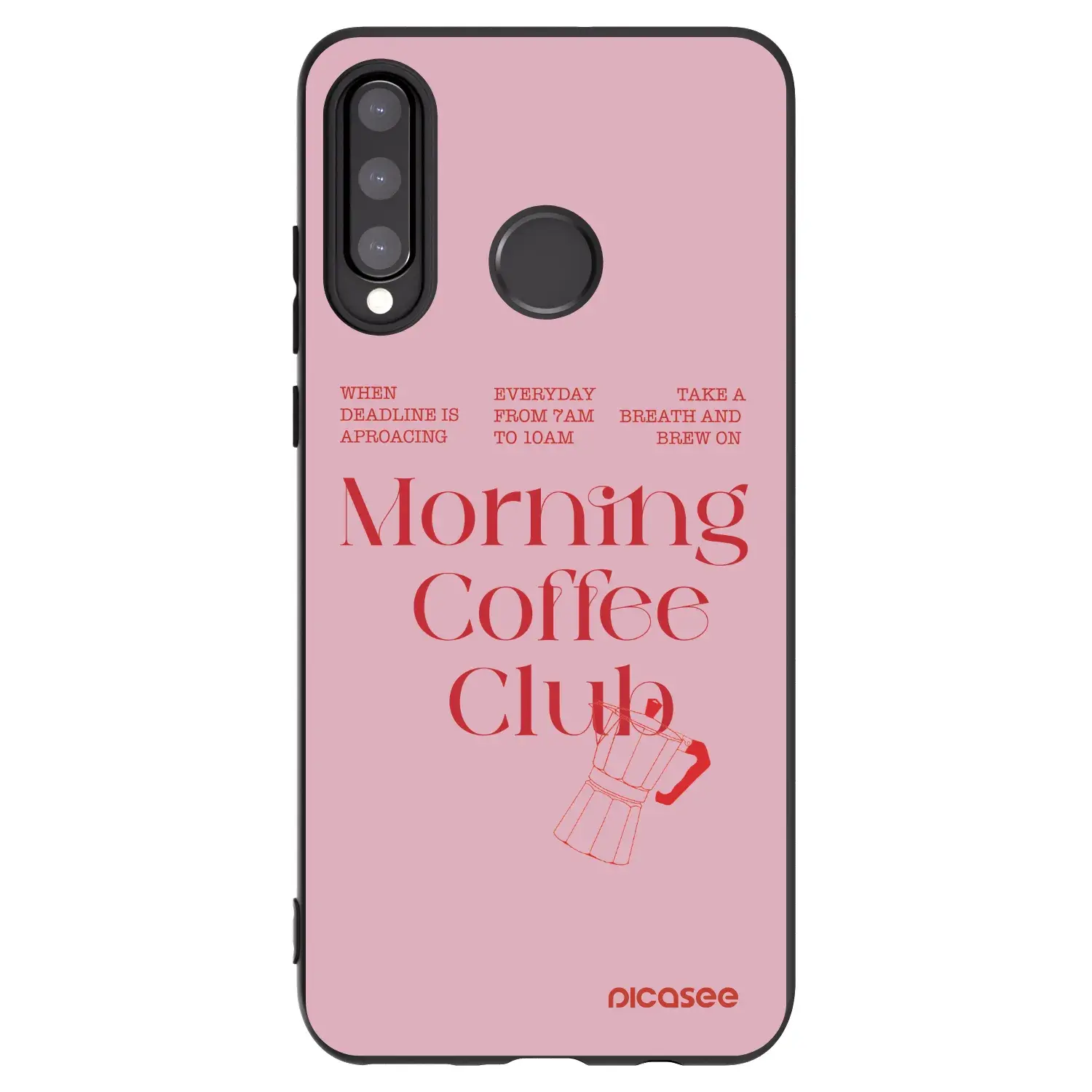 Silikonový černý obal pro Huawei P30 Lite - Morning