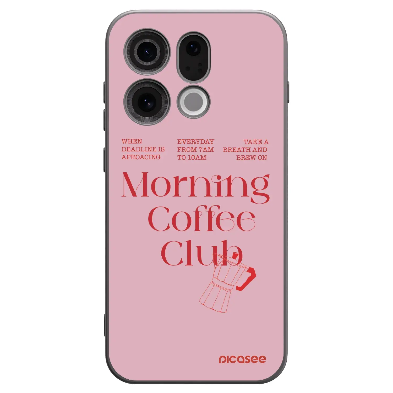 Silikonový černý obal pro OPPO Find X9 - Morning
