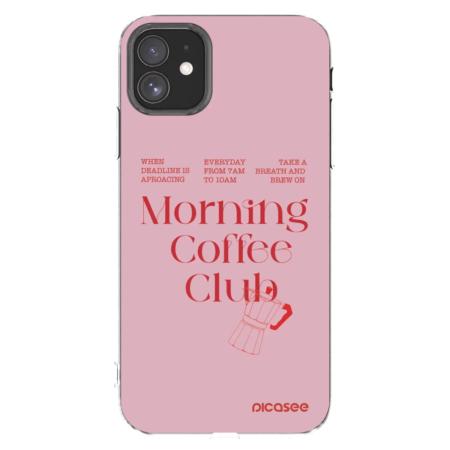 Silikonový průhledný obal pro Apple iPhone 11 - Morning