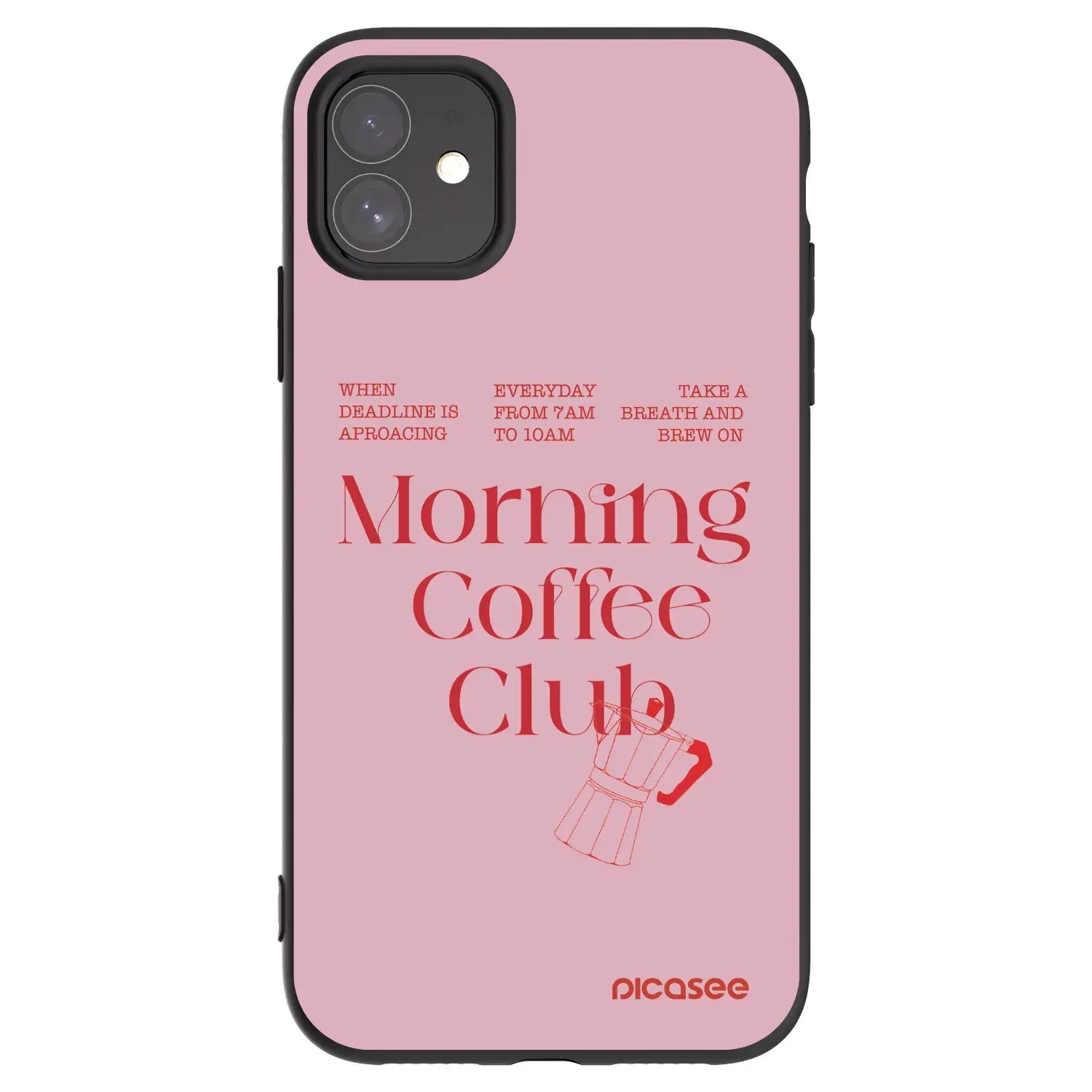 Silikonový černý obal pro Apple iPhone 11 - Morning