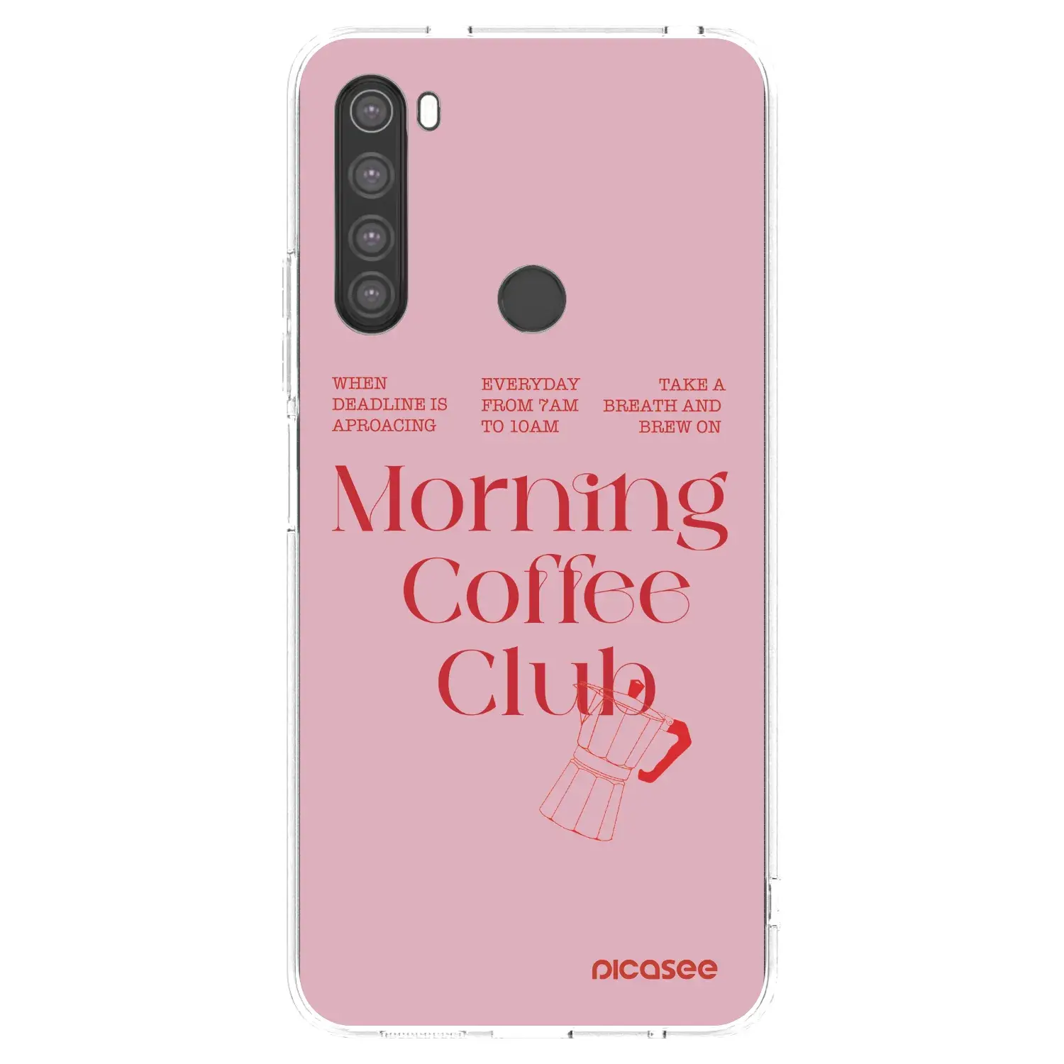 Silikonový průhledný obal pro Xiaomi Redmi Note 8 - Morning