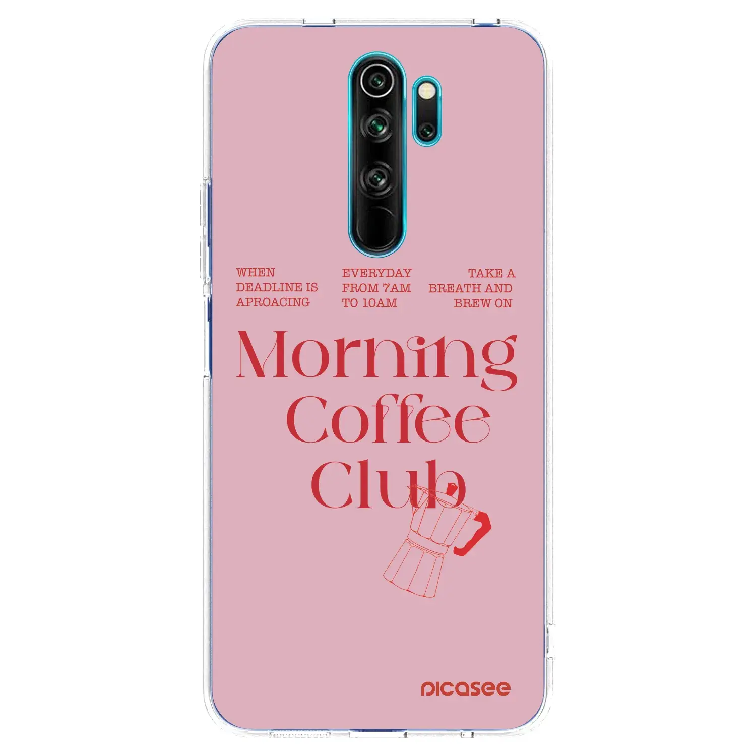 Silikonový průhledný obal pro Xiaomi Redmi Note 8 Pro - Morning