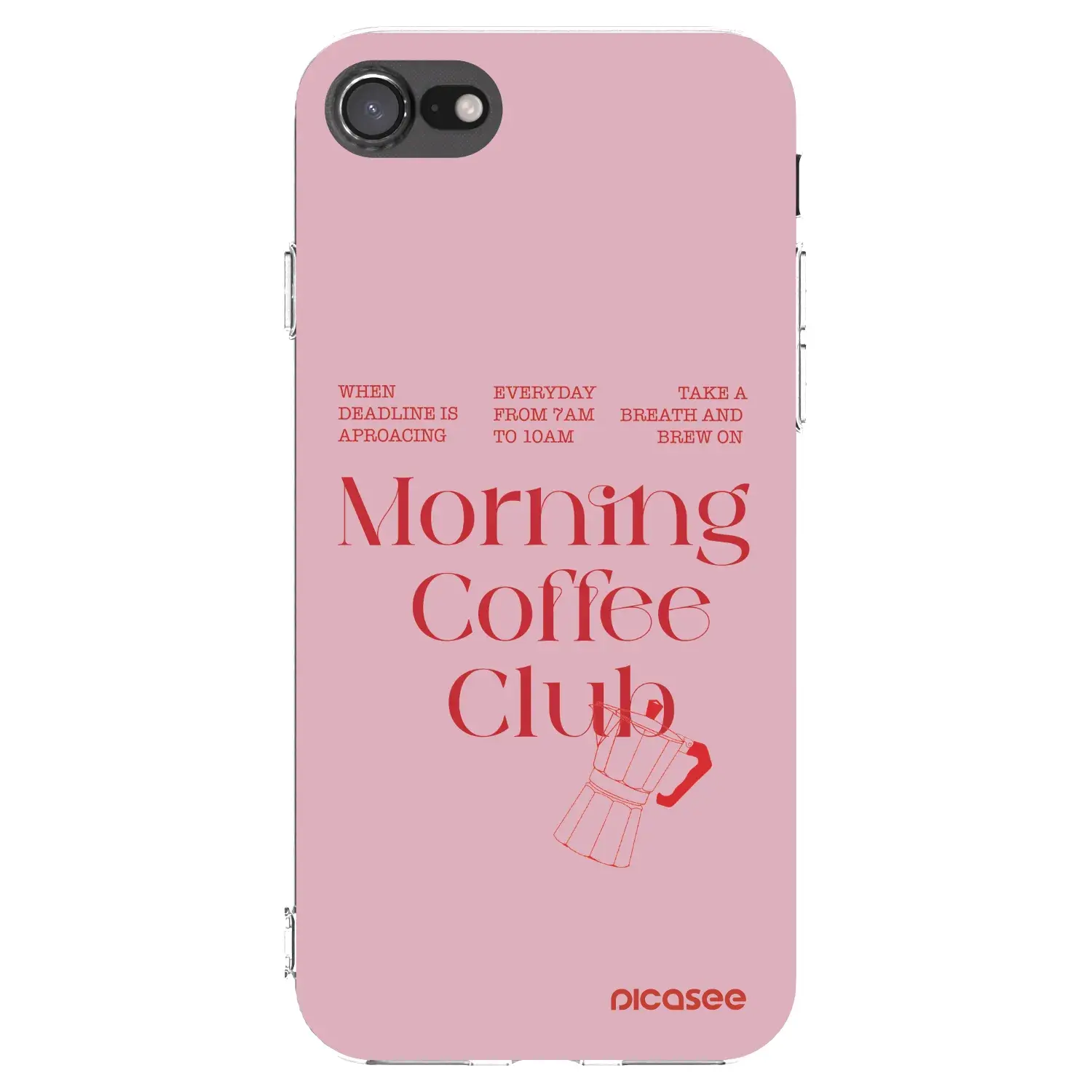Silikonový průhledný obal pro Apple iPhone SE 2020 - Morning