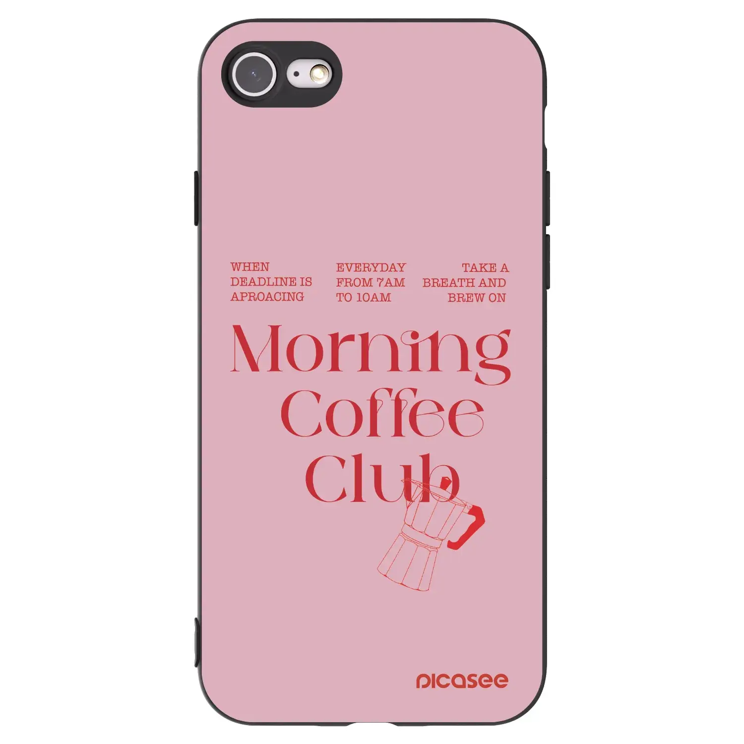 Silikonový černý obal pro Apple iPhone SE 2020 - Morning
