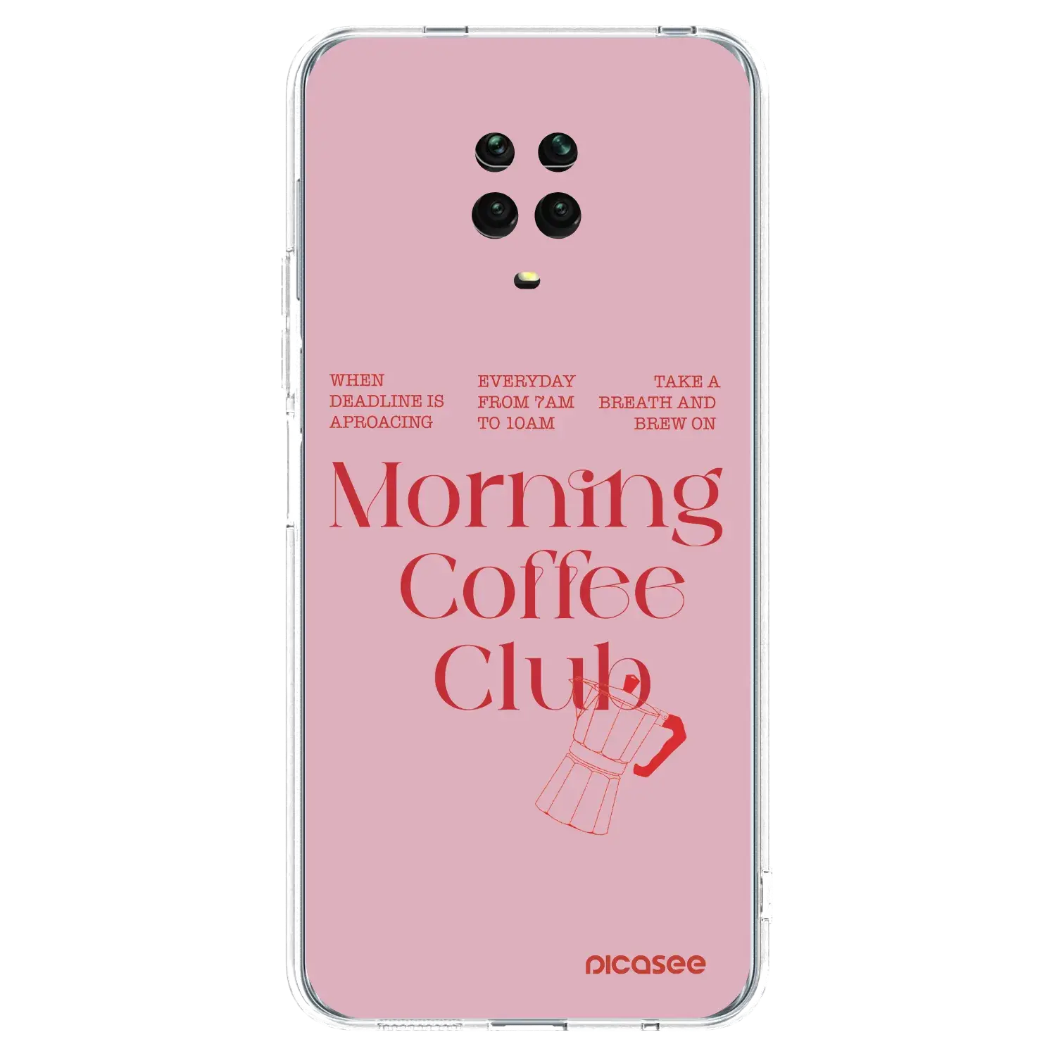 Silikonový průhledný obal pro Xiaomi Redmi Note 9 Pro - Morning