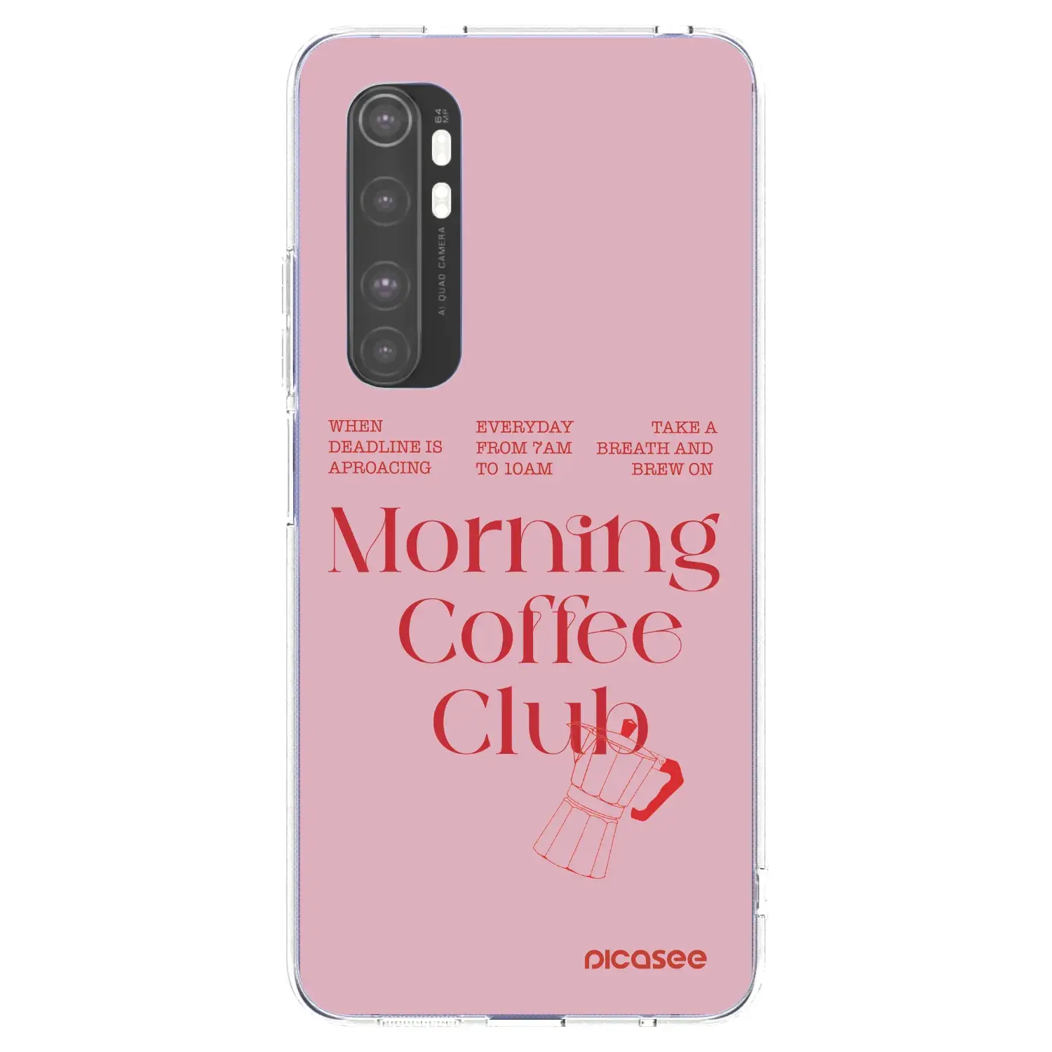 Silikonový průhledný obal pro Xiaomi Mi Note 10 Lite - Morning