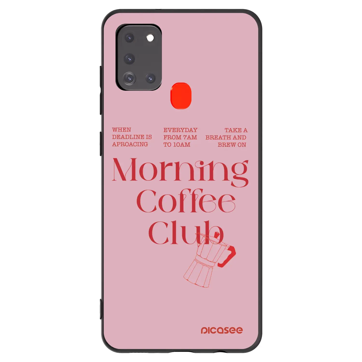 Silikonový černý obal pro Samsung Galaxy A21s - Morning