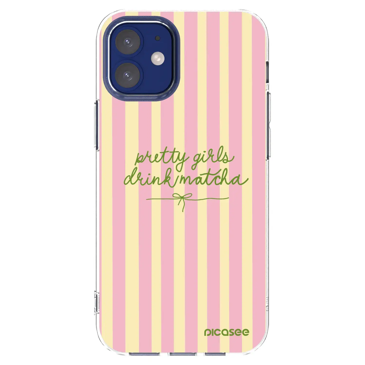 Silikonový průhledný obal pro Apple iPhone 12 mini - Pretty matcha
