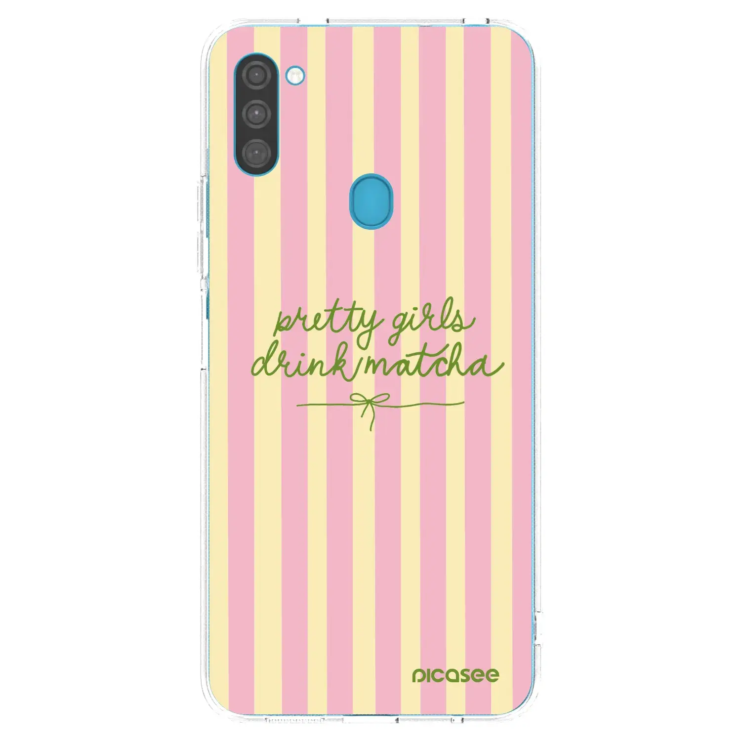 Silikonový průhledný obal pro Samsung Galaxy M11 - Pretty matcha