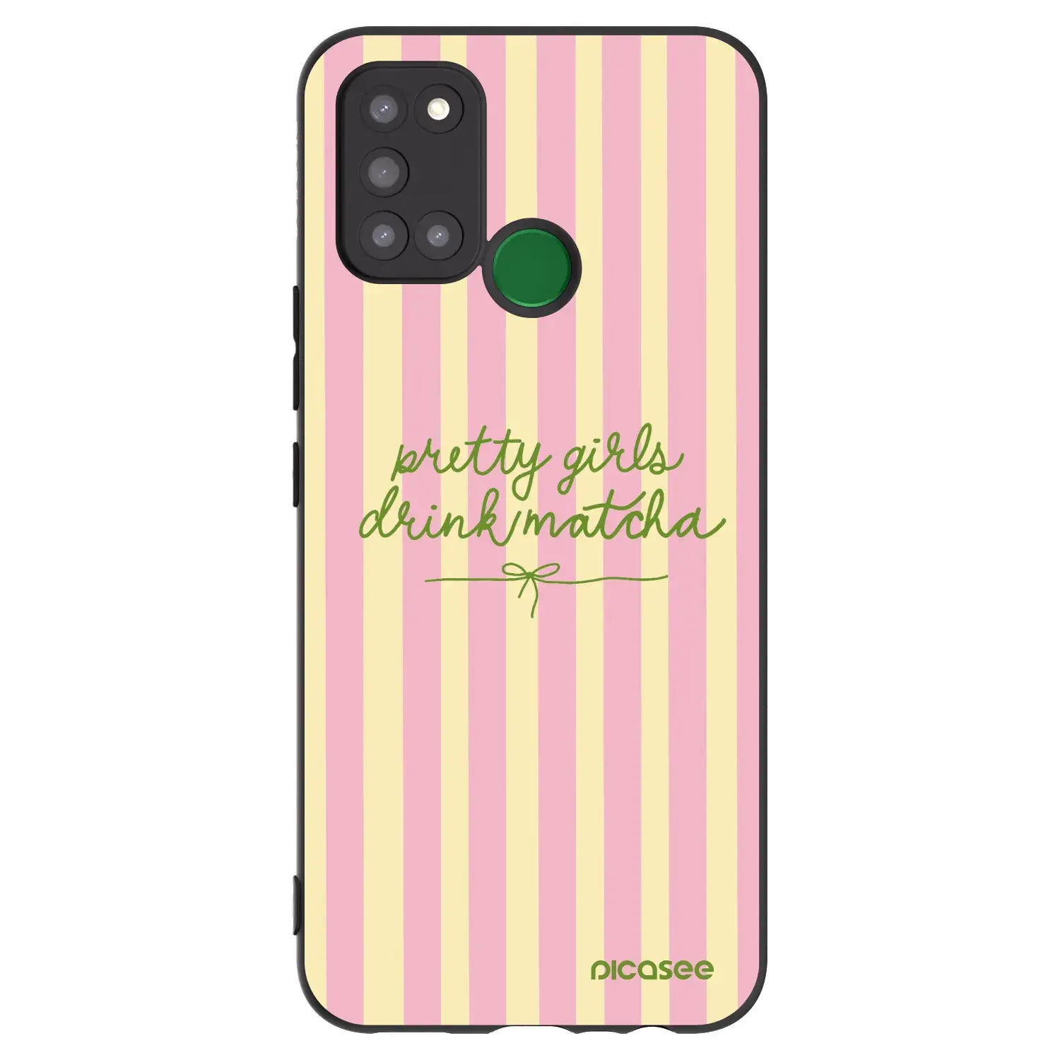 Silikonový černý obal pro Realme 7i - Pretty matcha