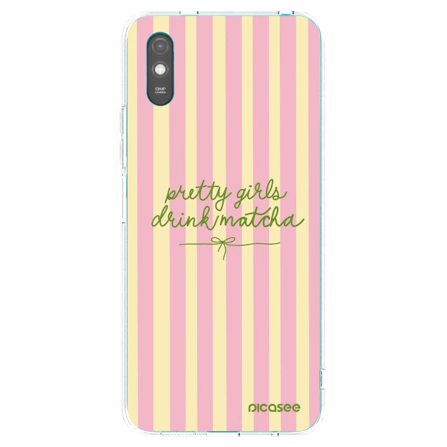 Silikonový průhledný obal pro Xiaomi Redmi 9AT - Pretty matcha