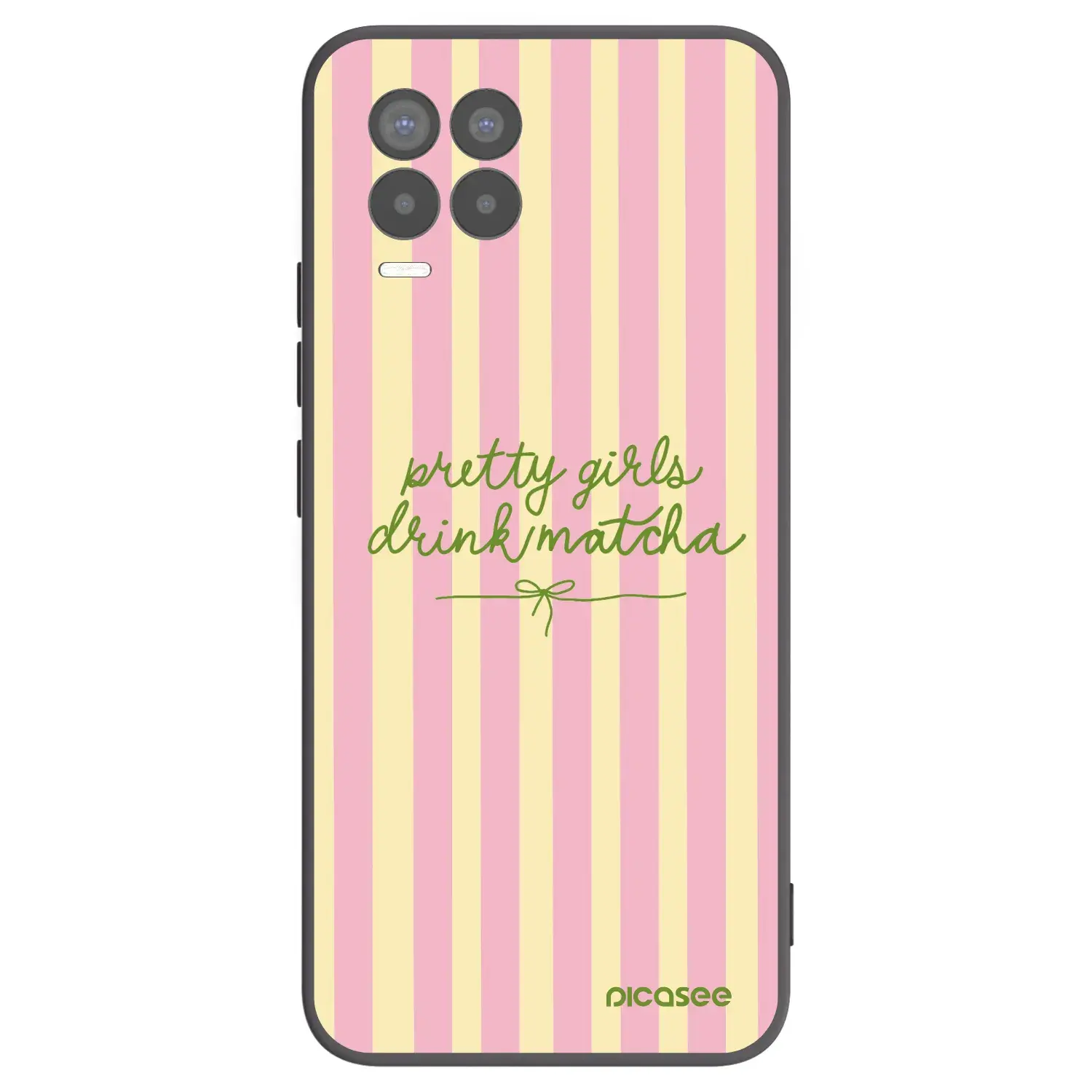 Silikonový černý obal pro Realme 8 Pro - Pretty matcha