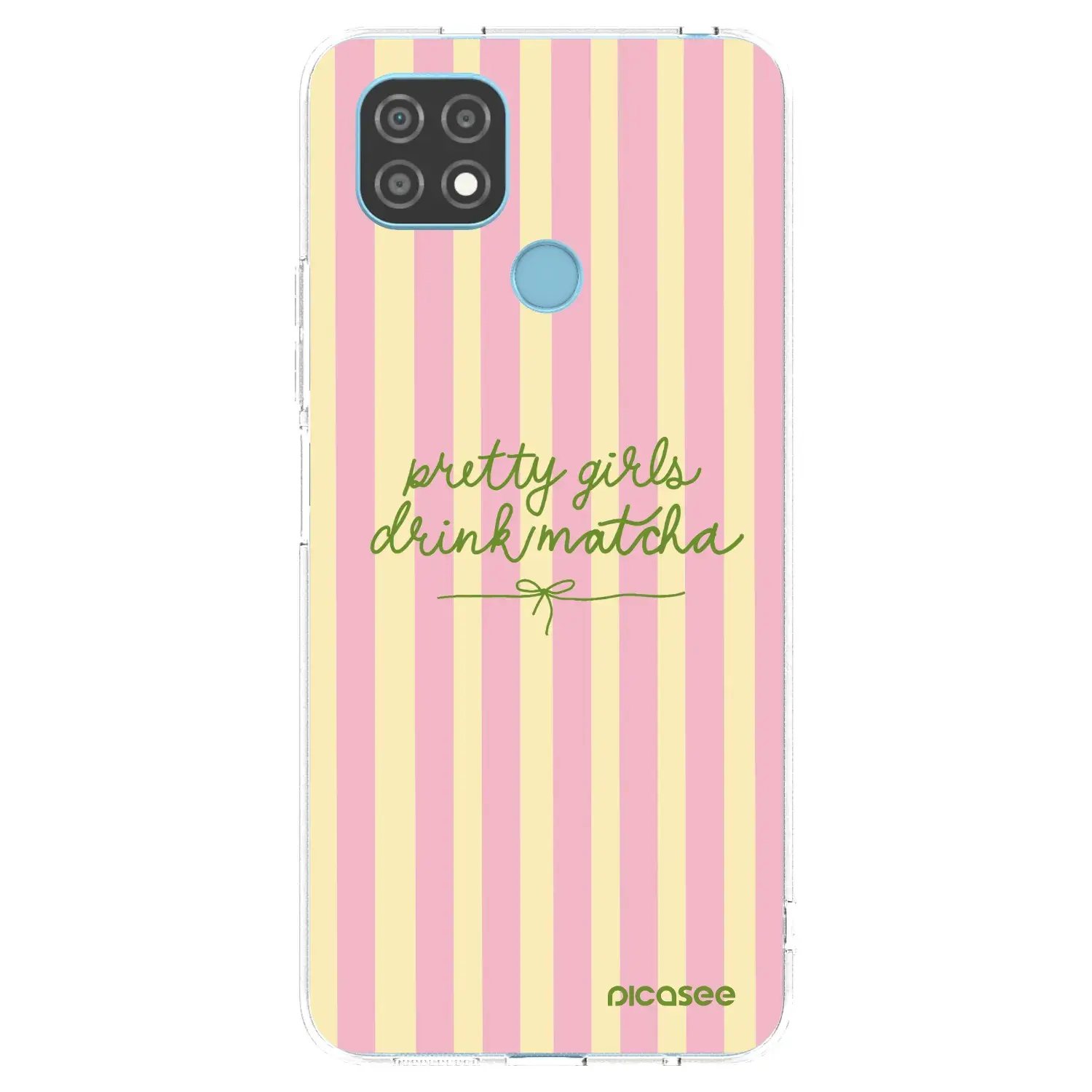 Silikonový průhledný obal pro Realme C21 - Pretty matcha