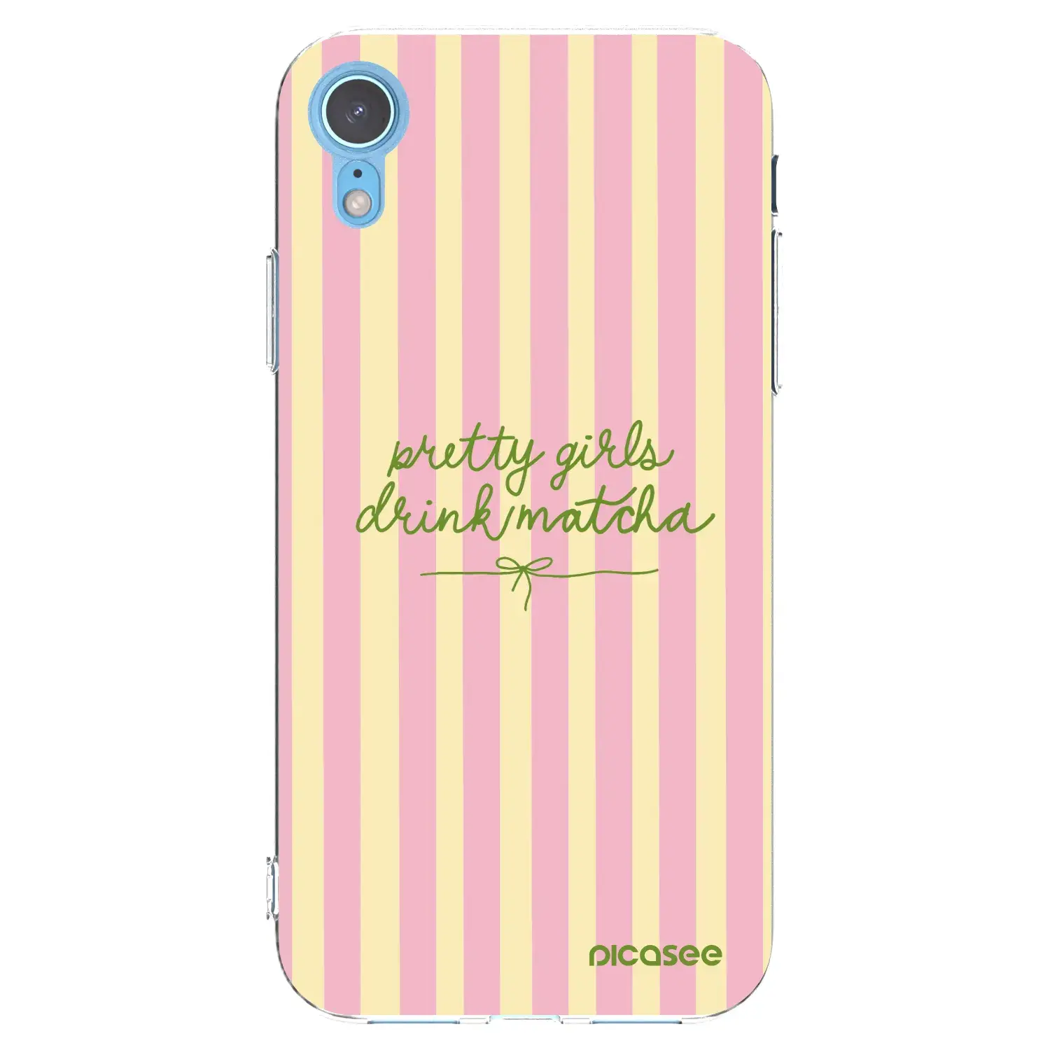 Silikonový průhledný obal pro Apple iPhone XR - Pretty matcha