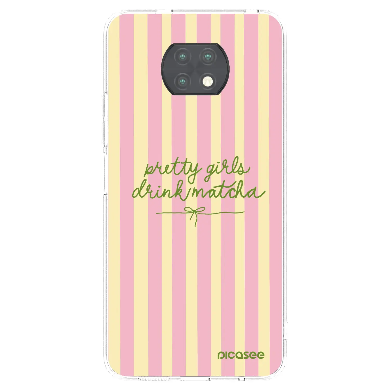 Silikonový průhledný obal pro Xiaomi Redmi Note 9T - Pretty matcha