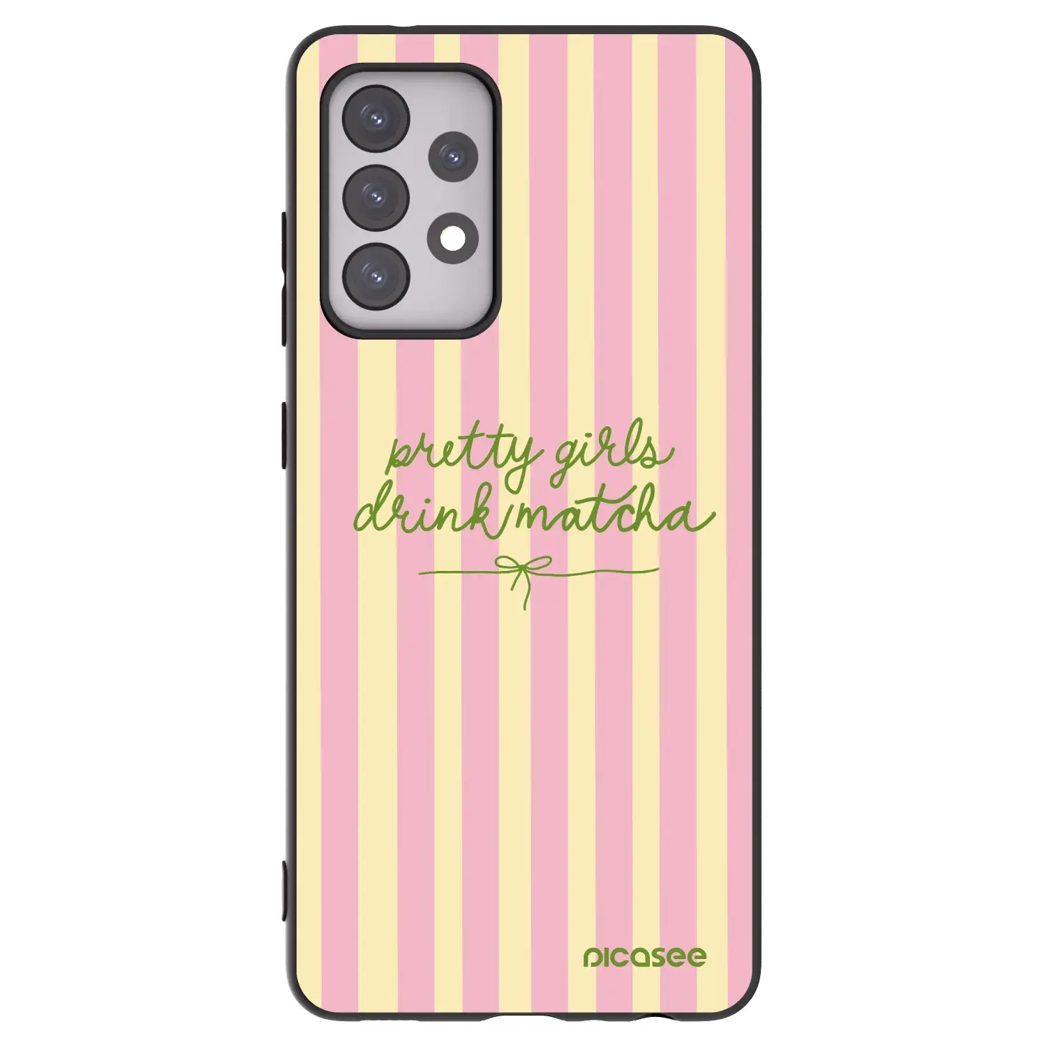 Silikonový černý obal pro Samsung Galaxy A52s 5G A528B - Pretty matcha