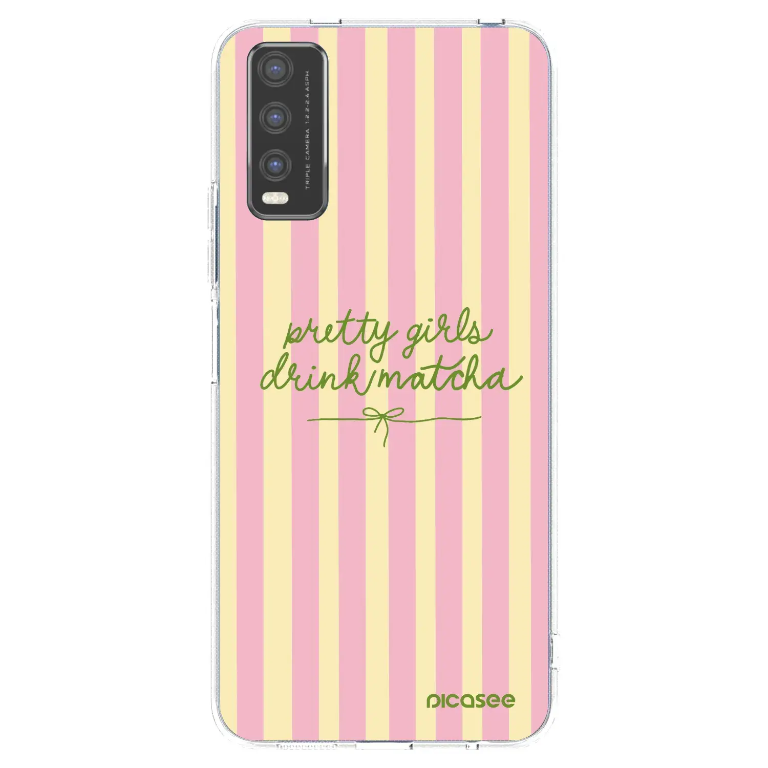 Silikonový průhledný obal pro Vivo Y20s - Pretty matcha