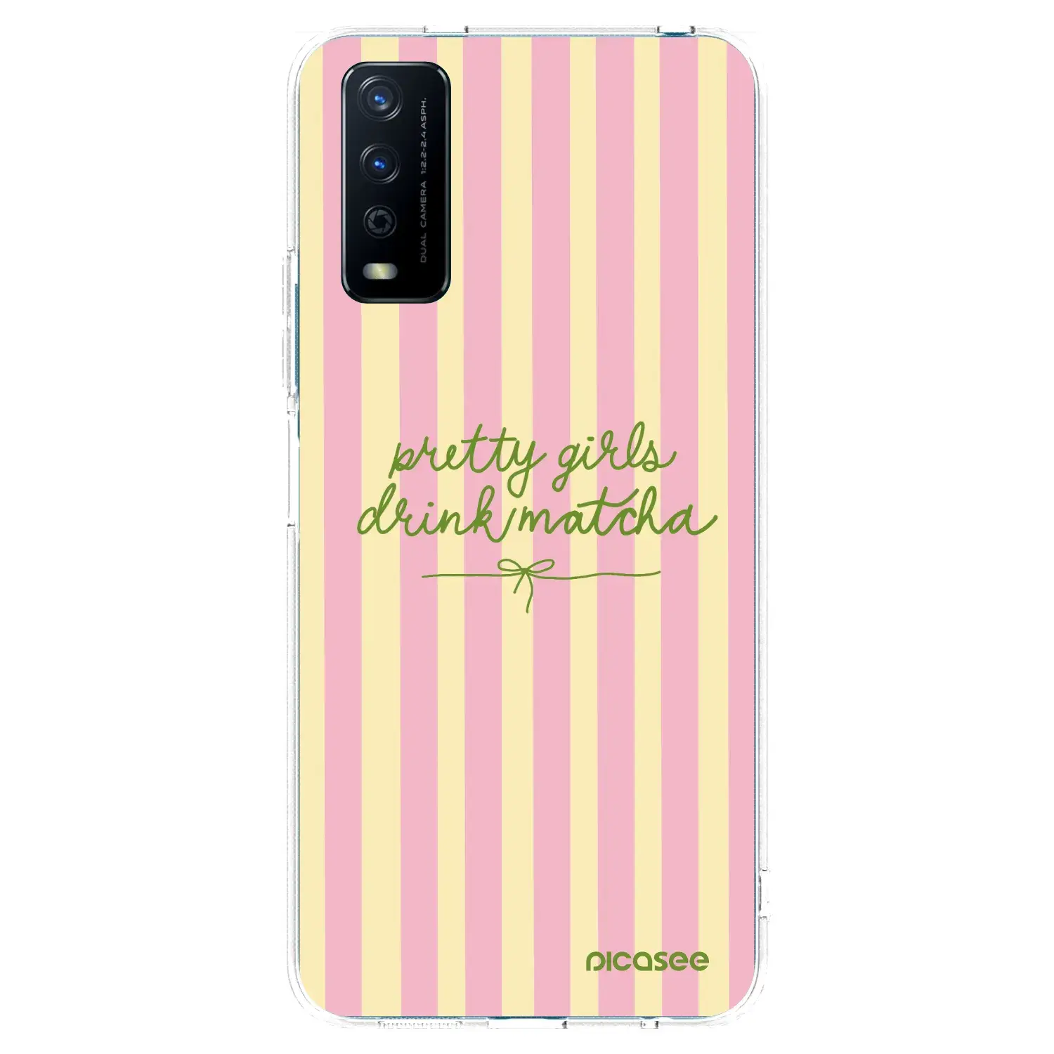 Silikonový průhledný obal pro Vivo Y11s - Pretty matcha