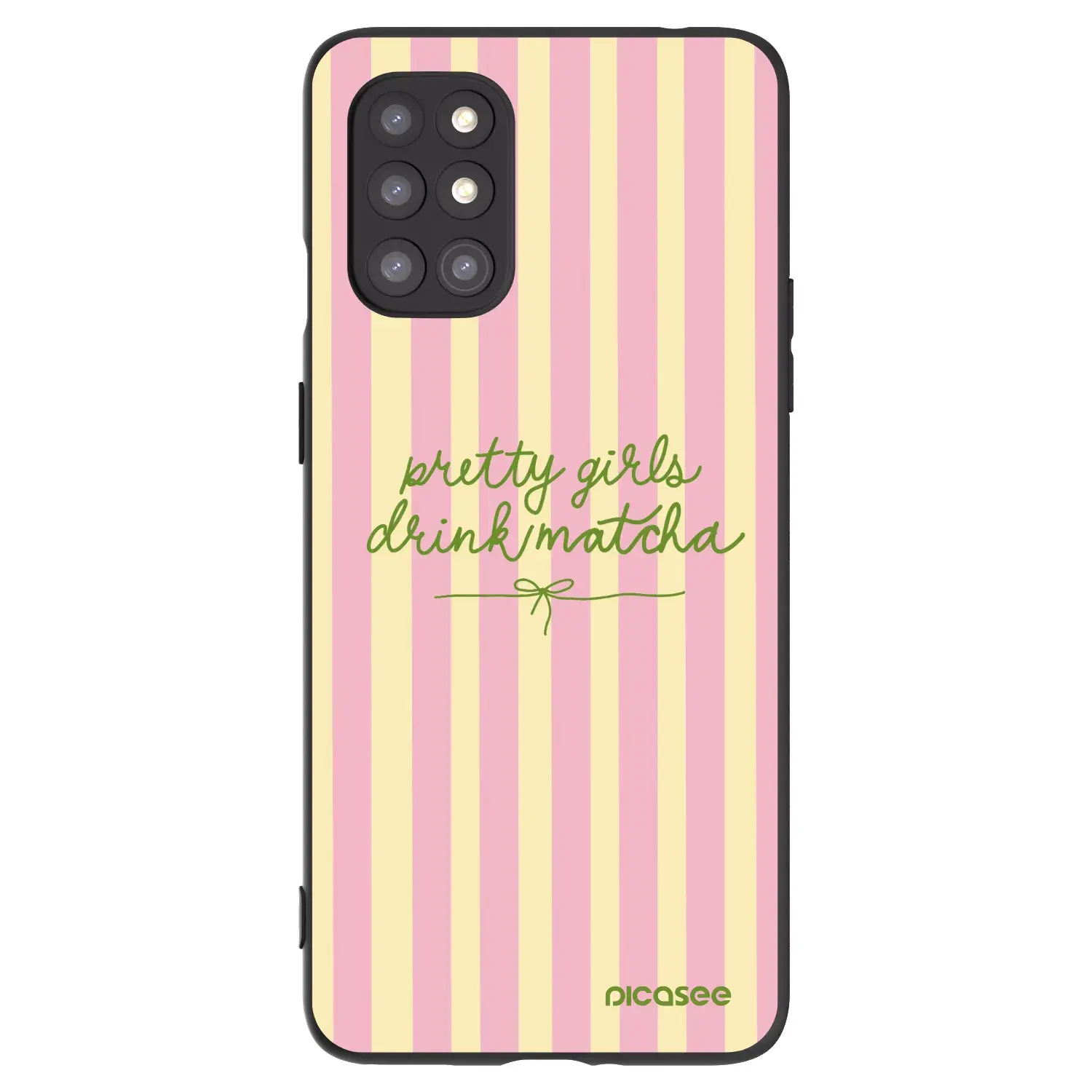 Silikonový černý obal pro OnePlus 8T - Pretty matcha