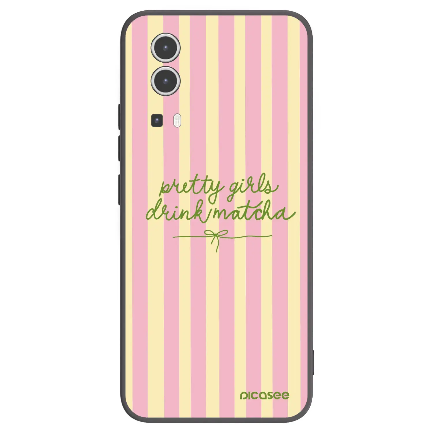 Silikonový černý obal pro Vivo Y72 5G - Pretty matcha