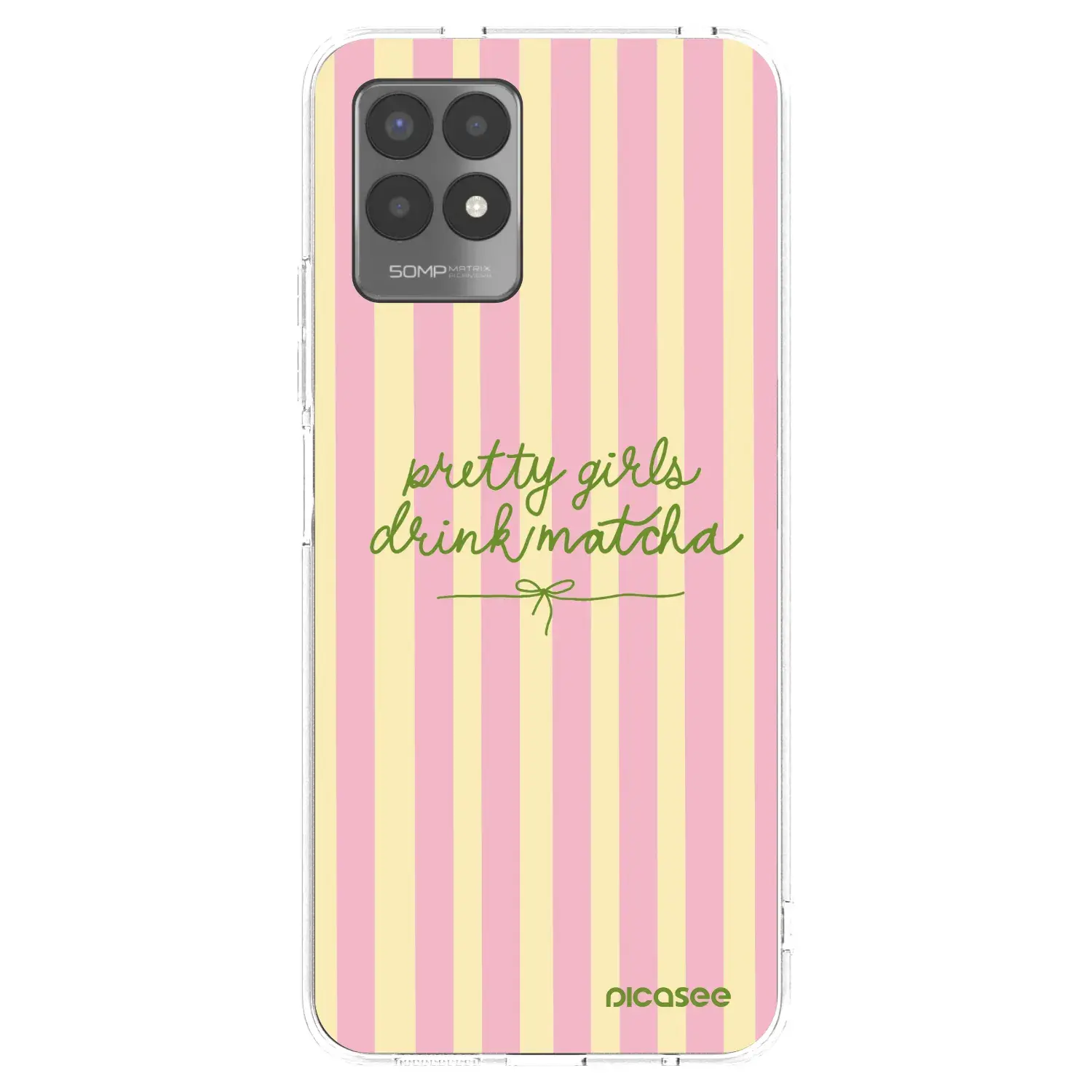 Silikonový průhledný obal pro Realme 8i - Pretty matcha