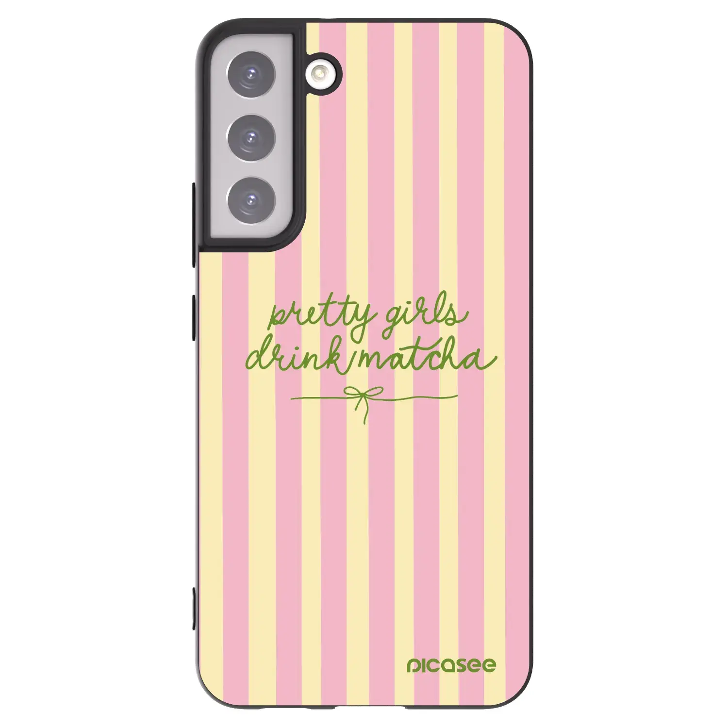 Silikonový černý obal pro Samsung Galaxy S22+ 5G - Pretty matcha