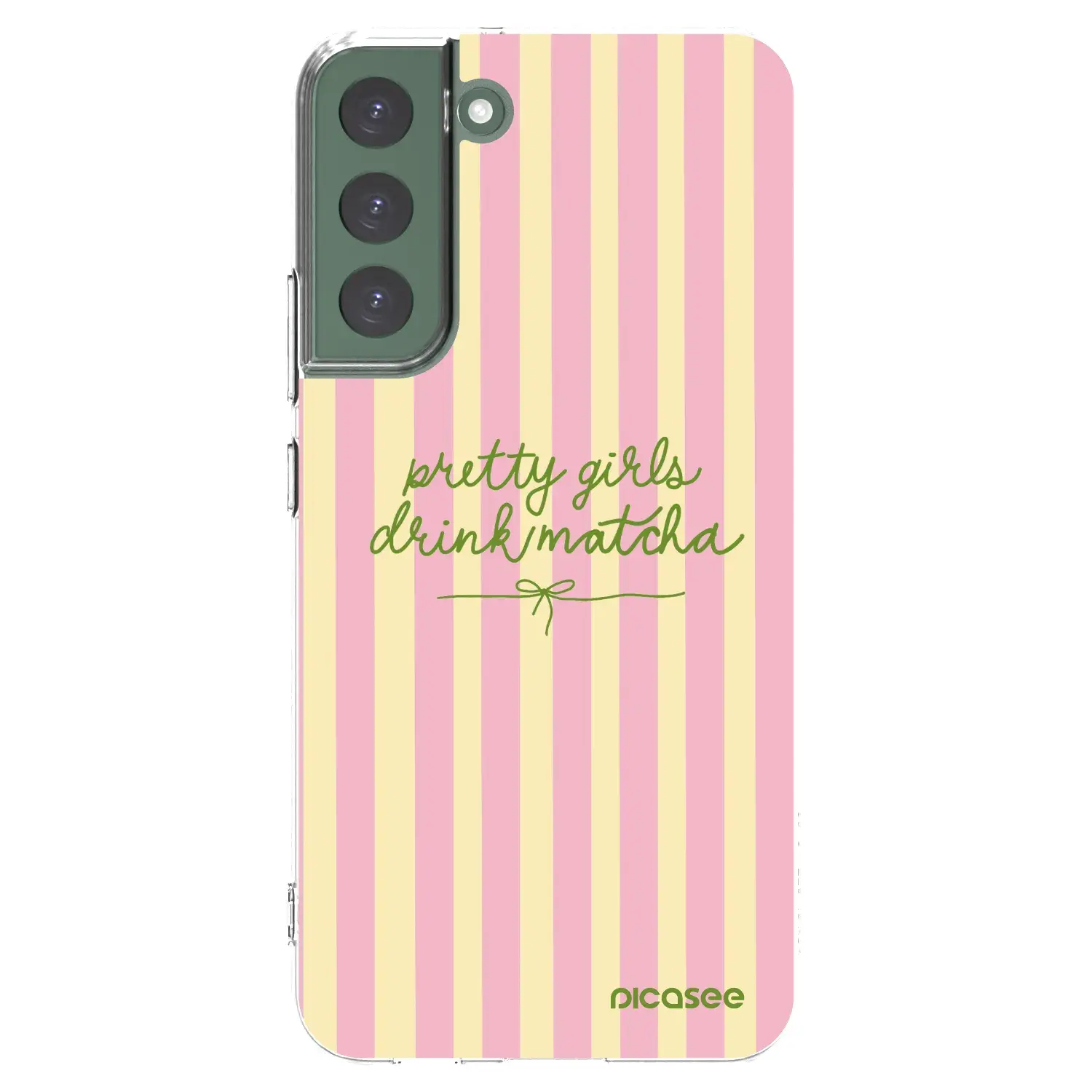 Silikonový průhledný obal pro Samsung Galaxy S22+ 5G - Pretty matcha