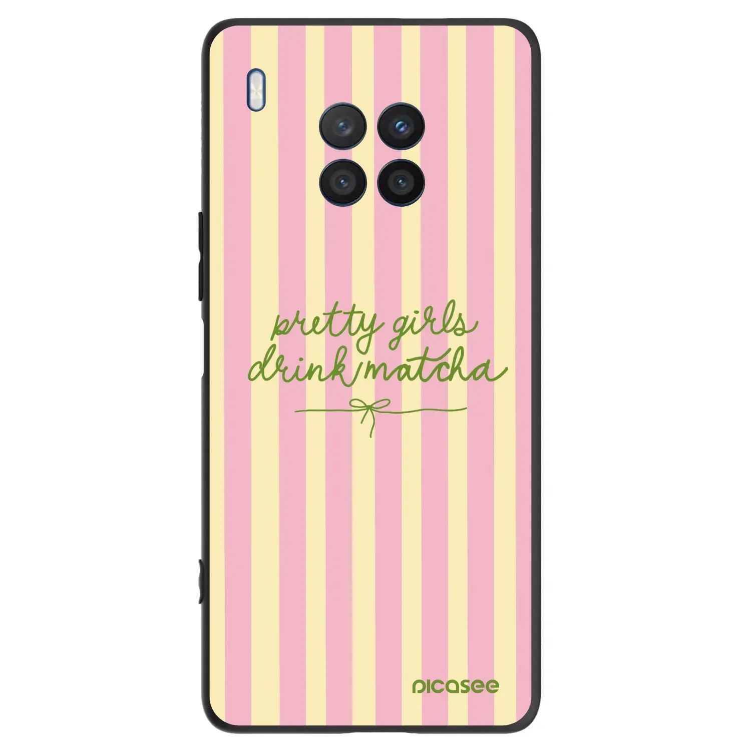 Silikonový černý obal pro Honor 50 Lite - Pretty matcha