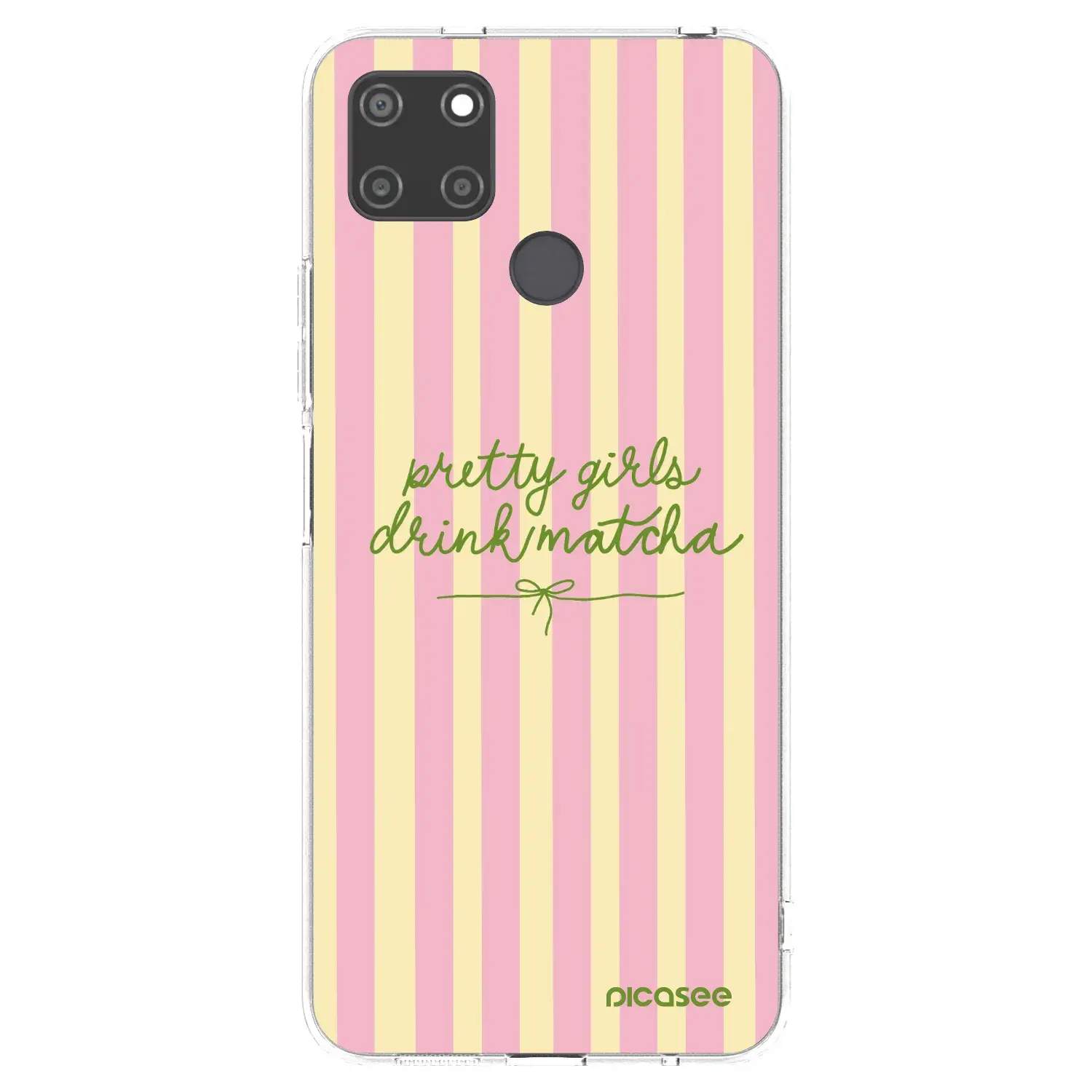 Silikonový průhledný obal pro Realme C21Y - Pretty matcha