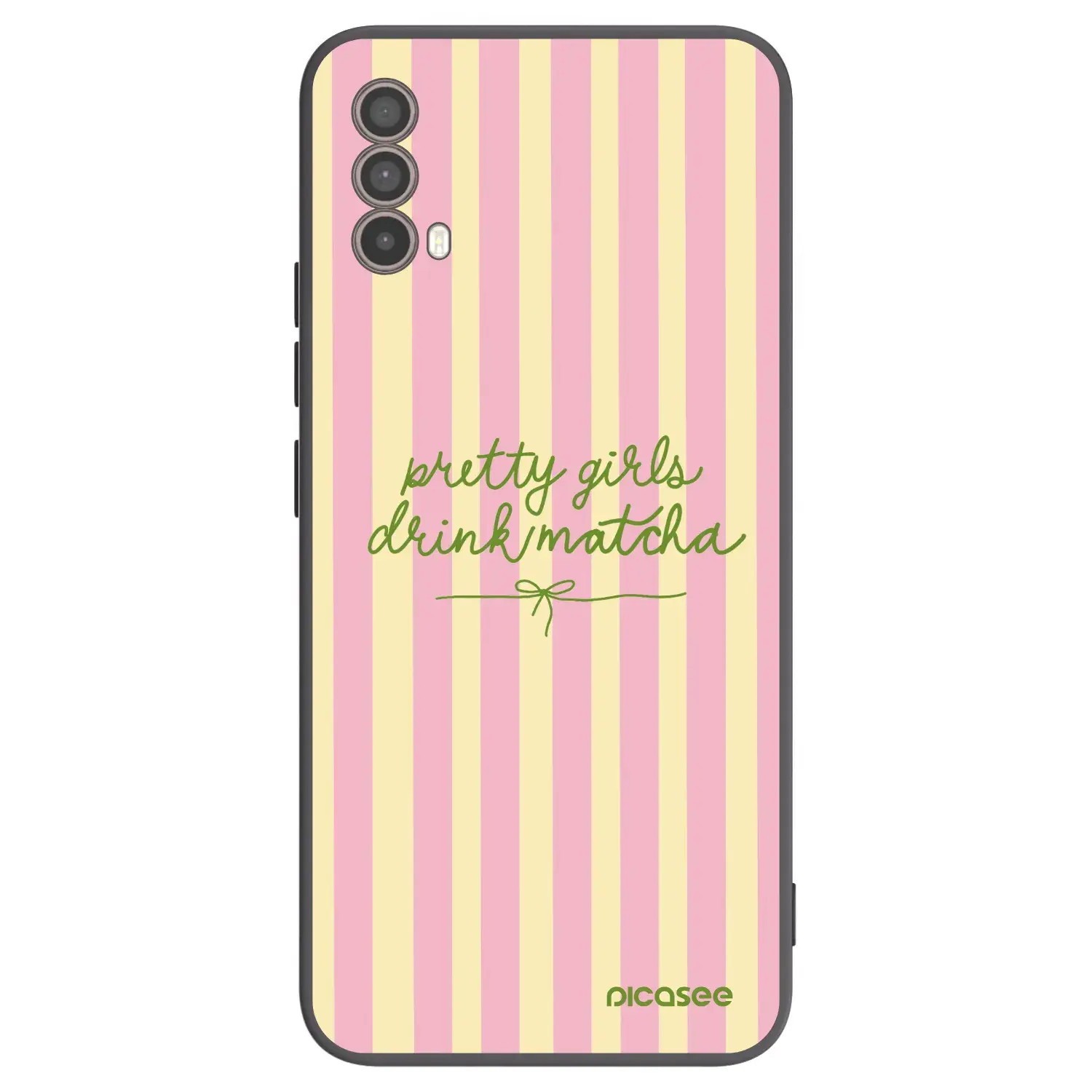 Silikonový černý obal pro Motorola Moto E40 - Pretty matcha