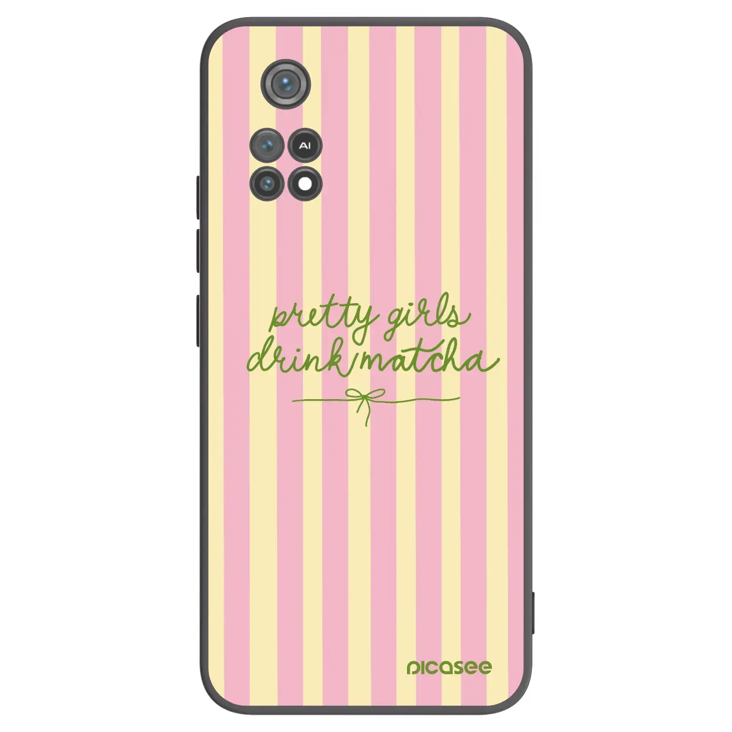 Silikonový černý obal pro Xiaomi Poco M4 Pro - Pretty matcha