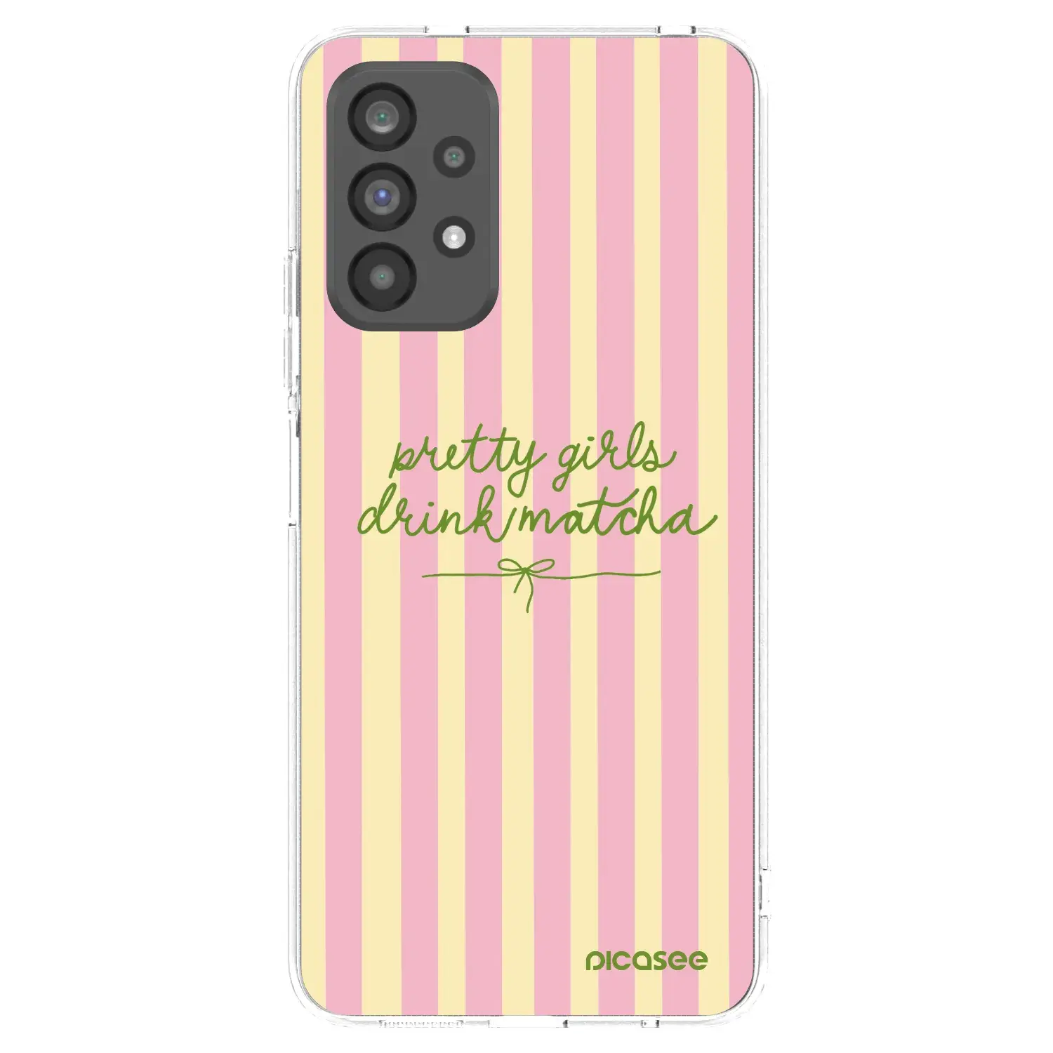 Silikonový průhledný obal pro Samsung Galaxy A73 5G - Pretty matcha