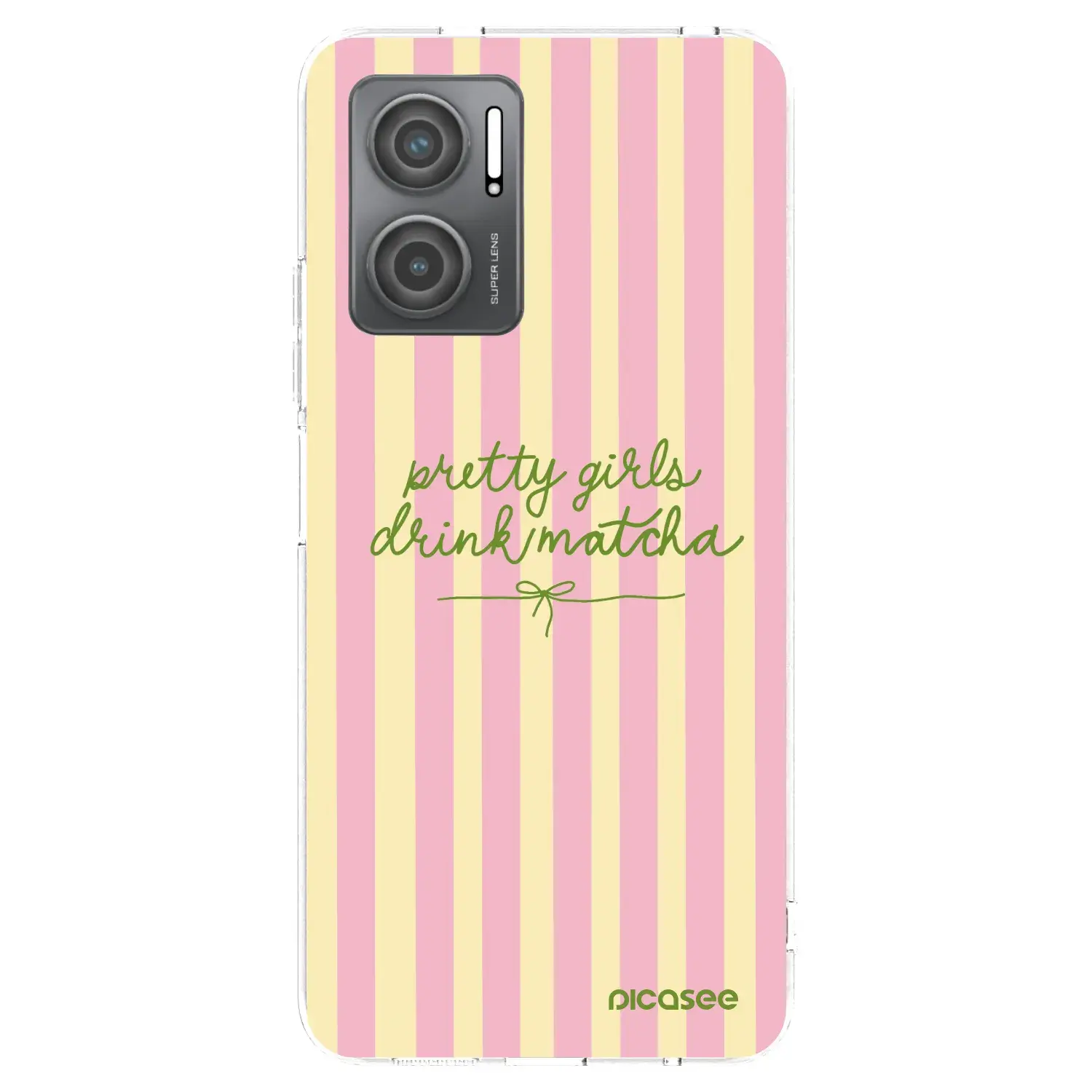 Silikonový průhledný obal pro Xiaomi Redmi 10 5G - Pretty matcha