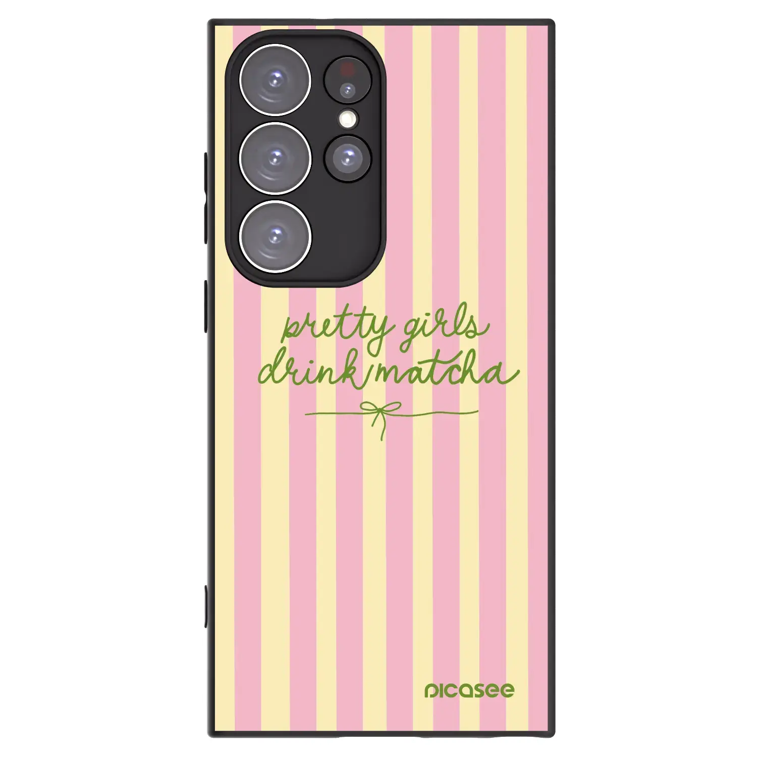 Silikonový černý obal pro Samsung Galaxy S23 Ultra 5G - Pretty matcha