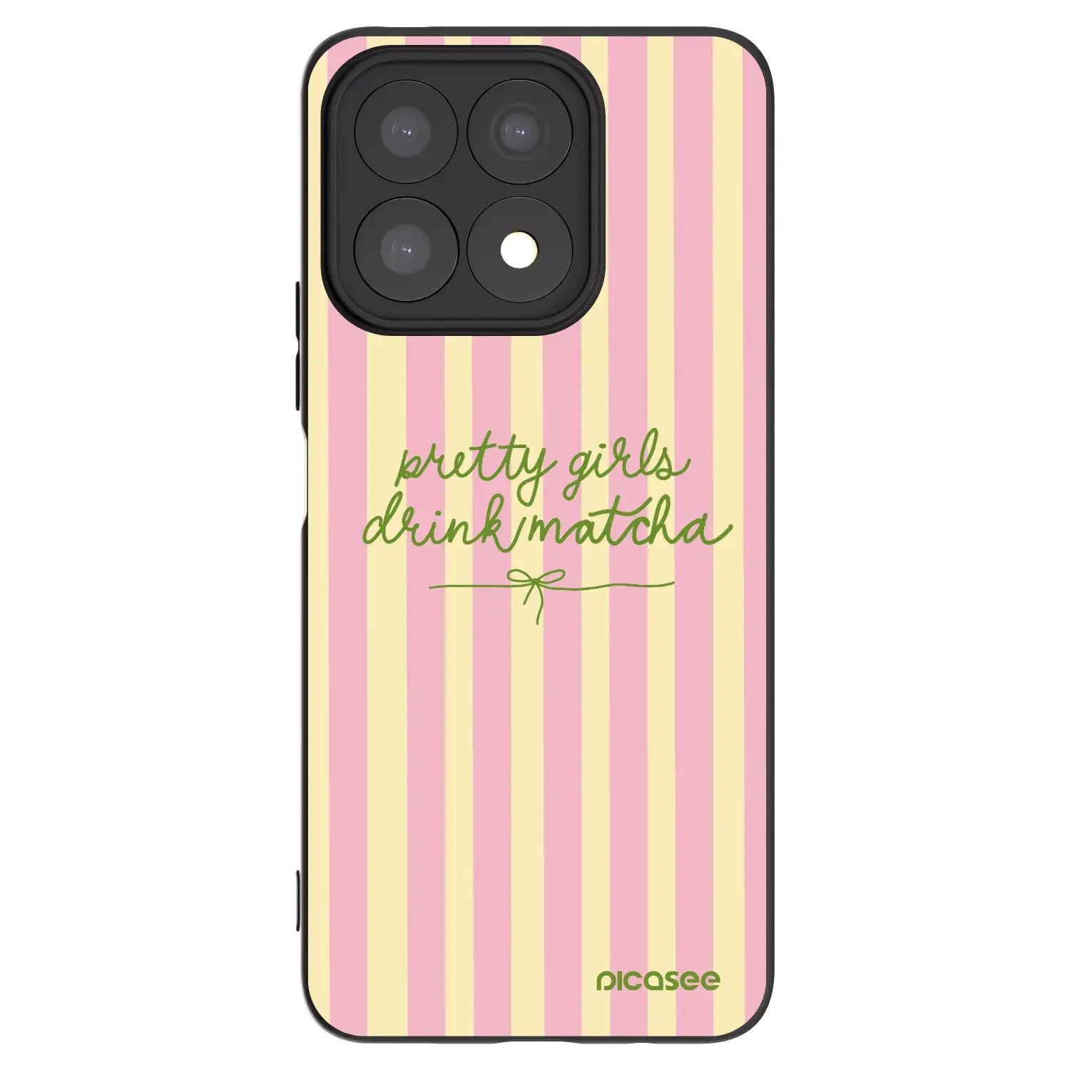 Silikonový černý obal pro Honor X8a - Pretty matcha