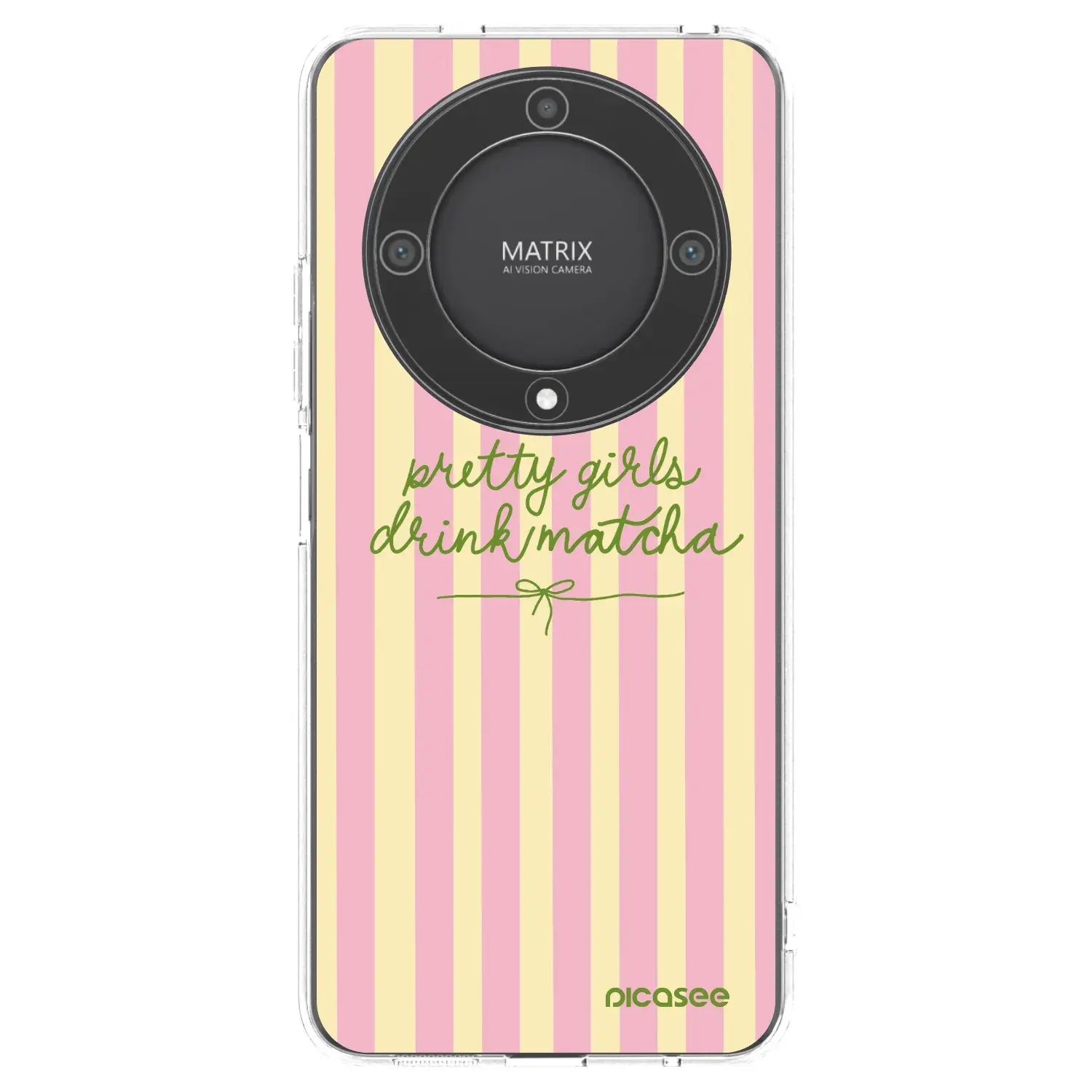 Silikonový průhledný obal pro Honor Magic5 Lite 5G - Pretty matcha